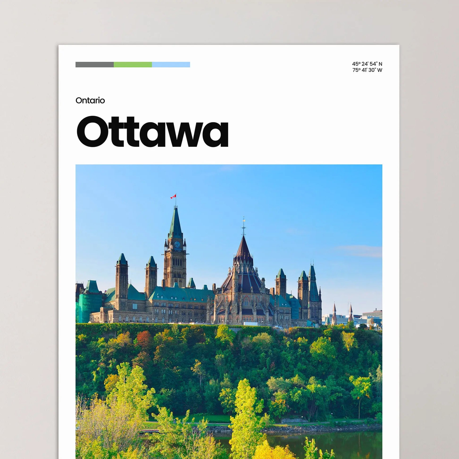 Ottawa Poster – Vintage Wall Art Print