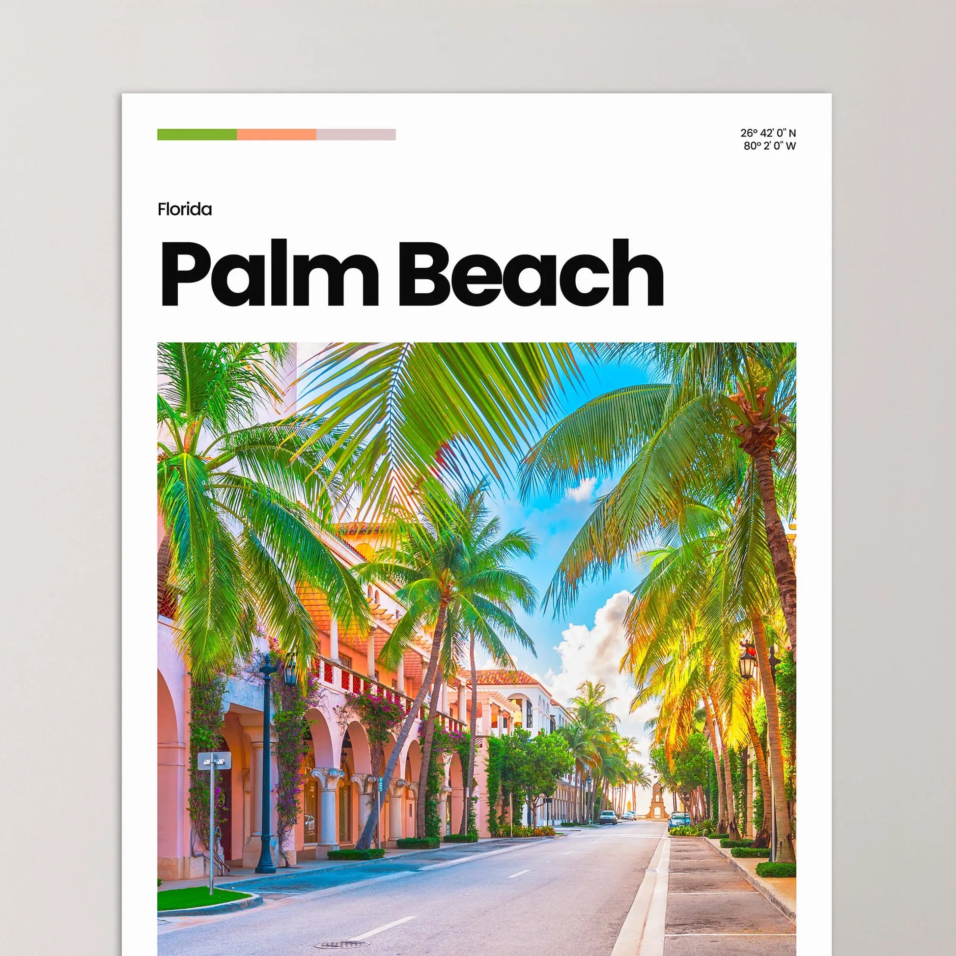 Palm Beach Poster – Vintage Wall Art Print