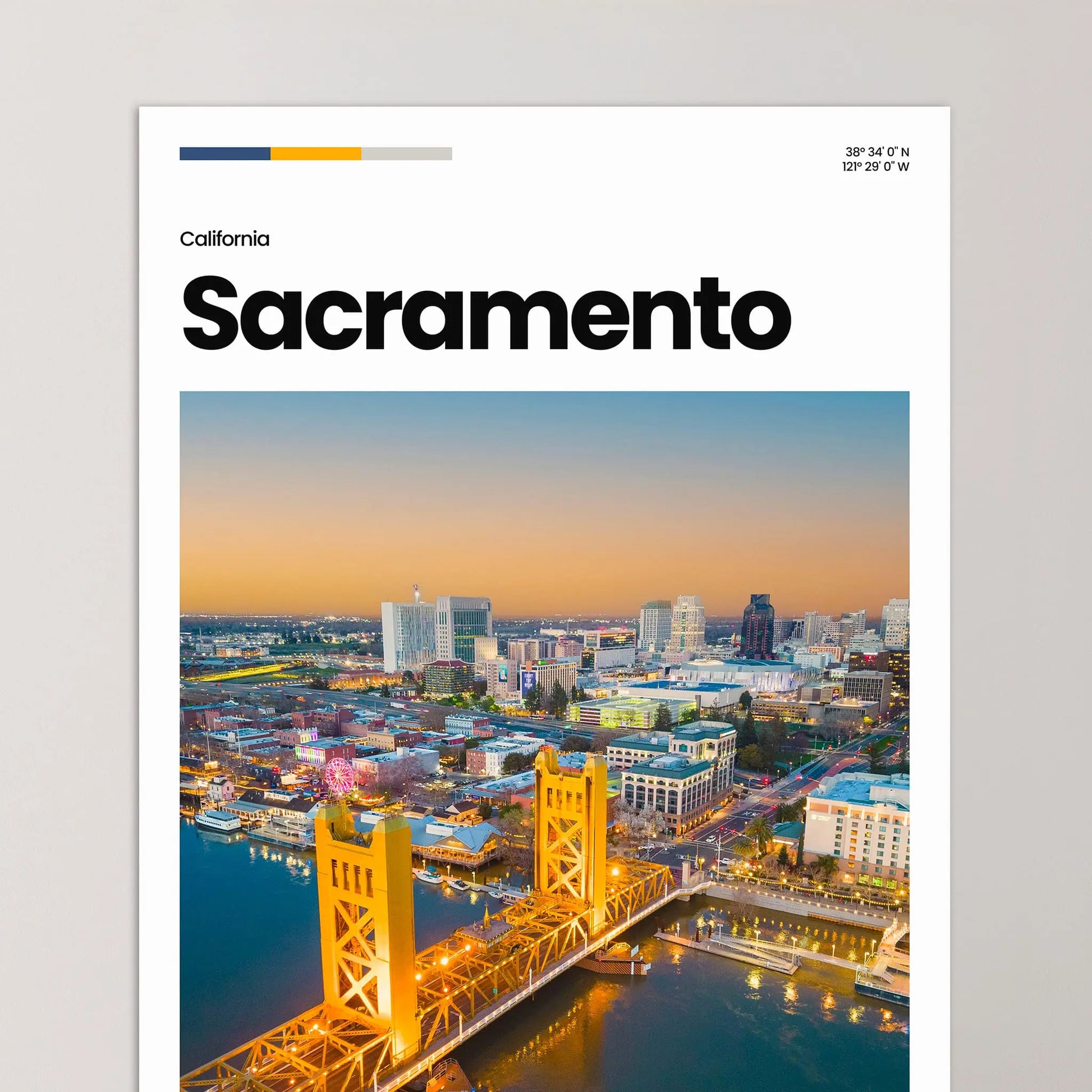 Sacramento Poster – Vintage Wall Art Print