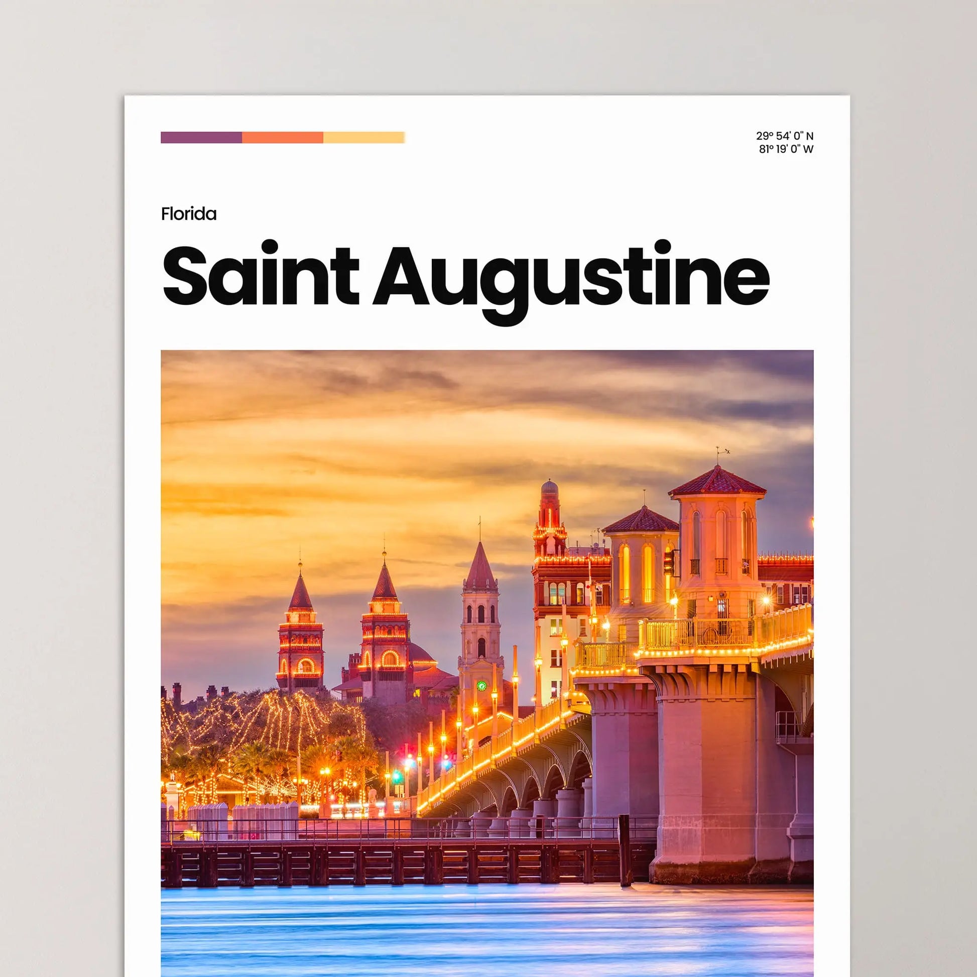 Saint Augustine Poster – Vintage Wall Art Print
