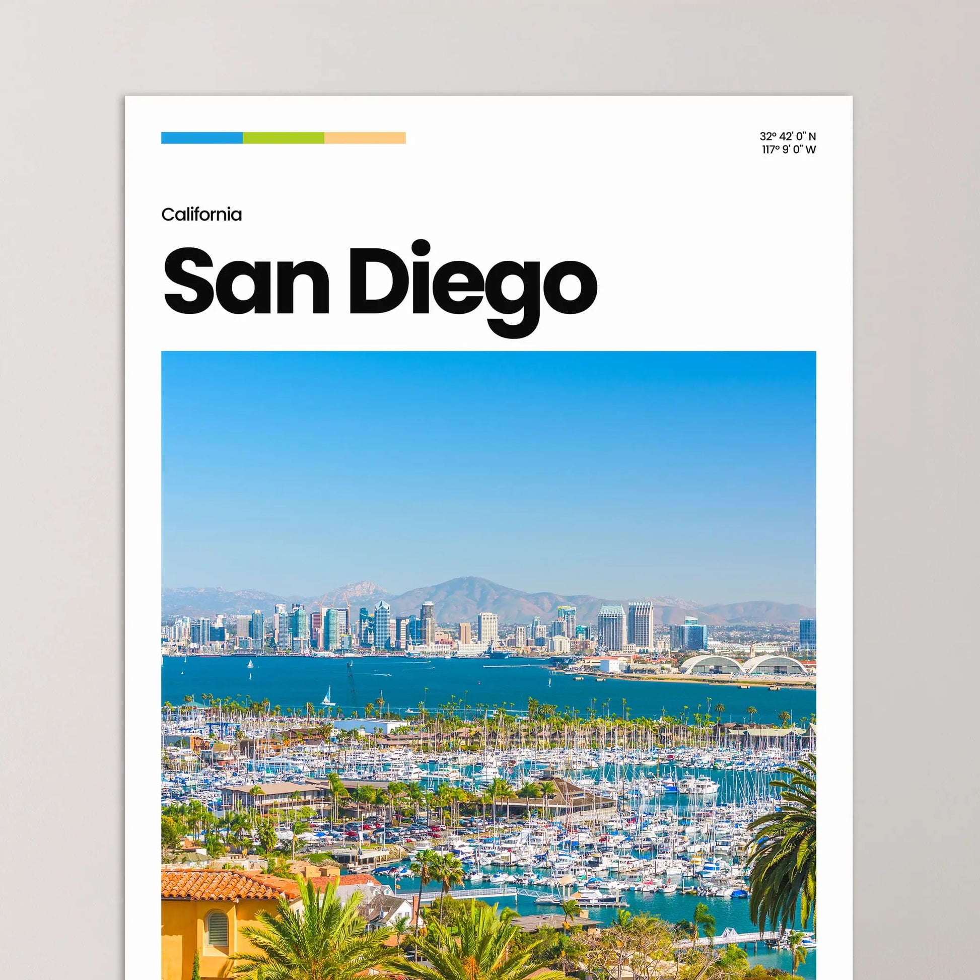 San Diego Poster – Vintage Wall Art Print
