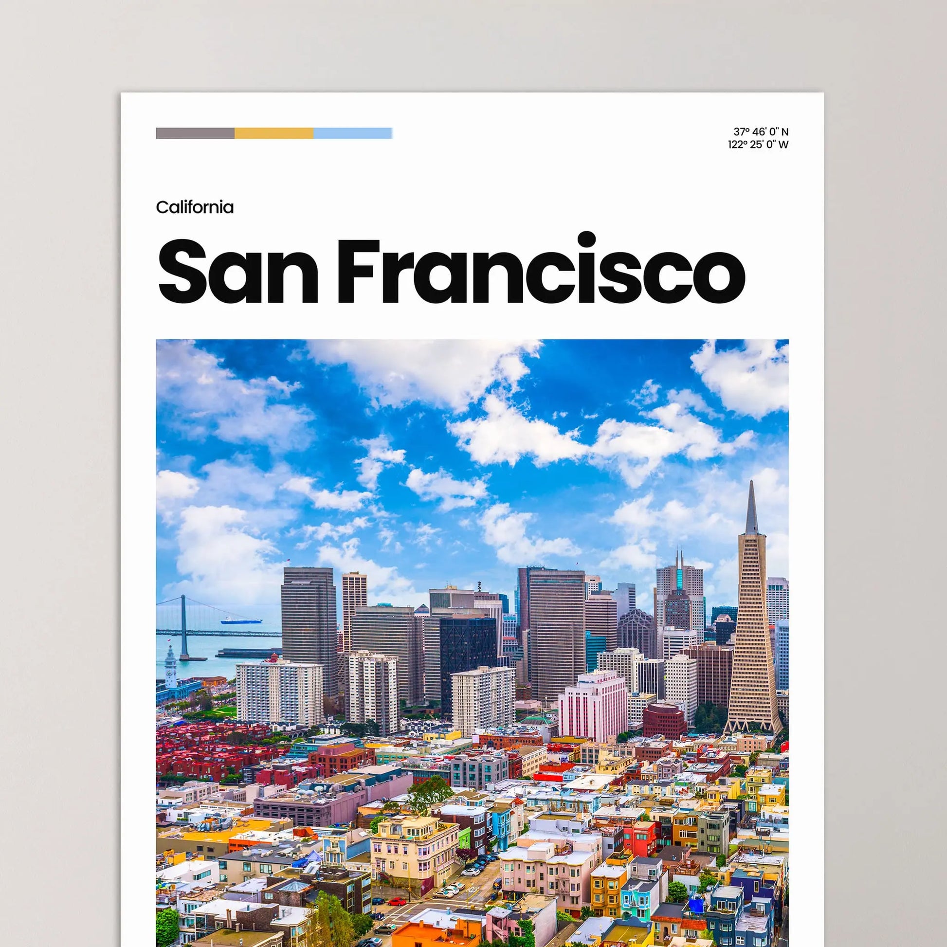 San Francisco Poster – Vintage Wall Art Print