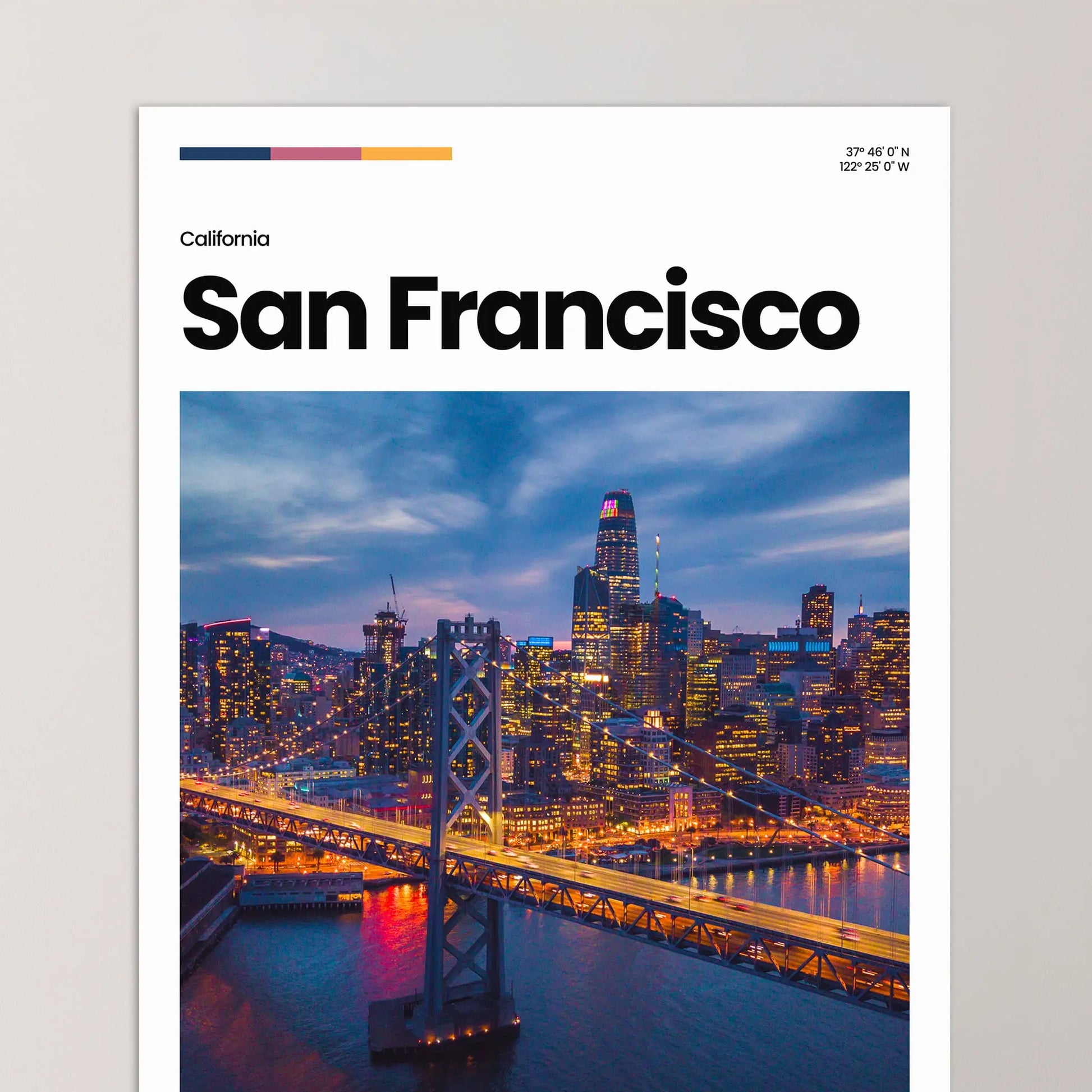 San Francisco Poster – Vintage Wall Art Print