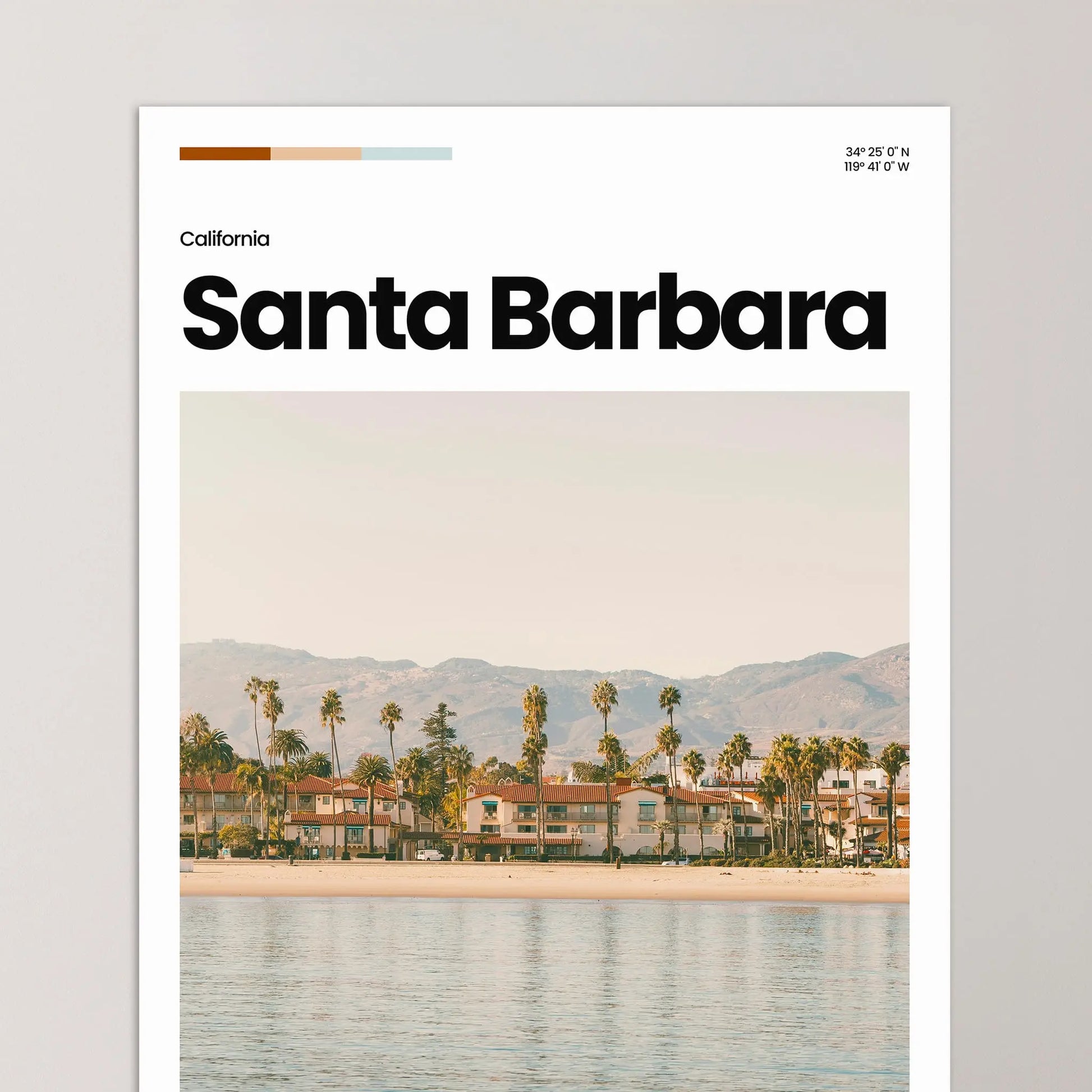 Santa Barbara Poster – Vintage Wall Art Print
