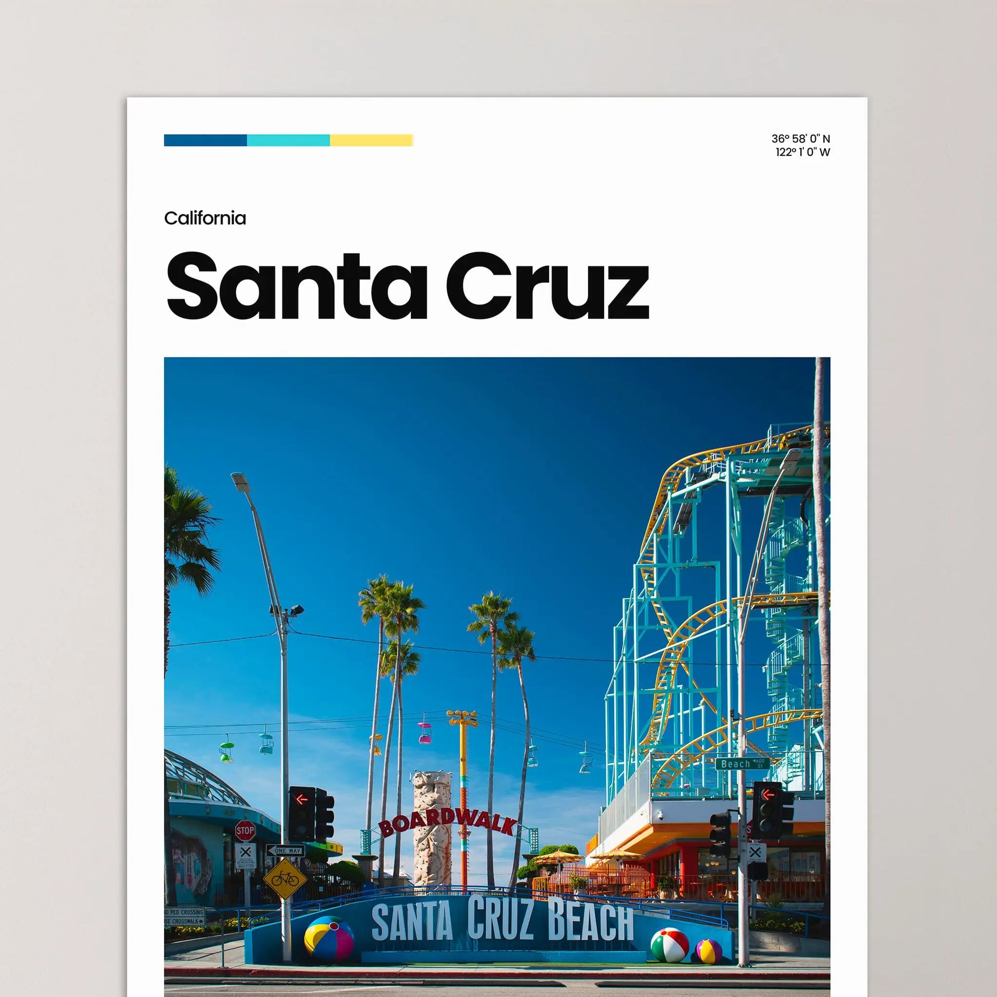 Santa Cruz Poster – Vintage Wall Art Print