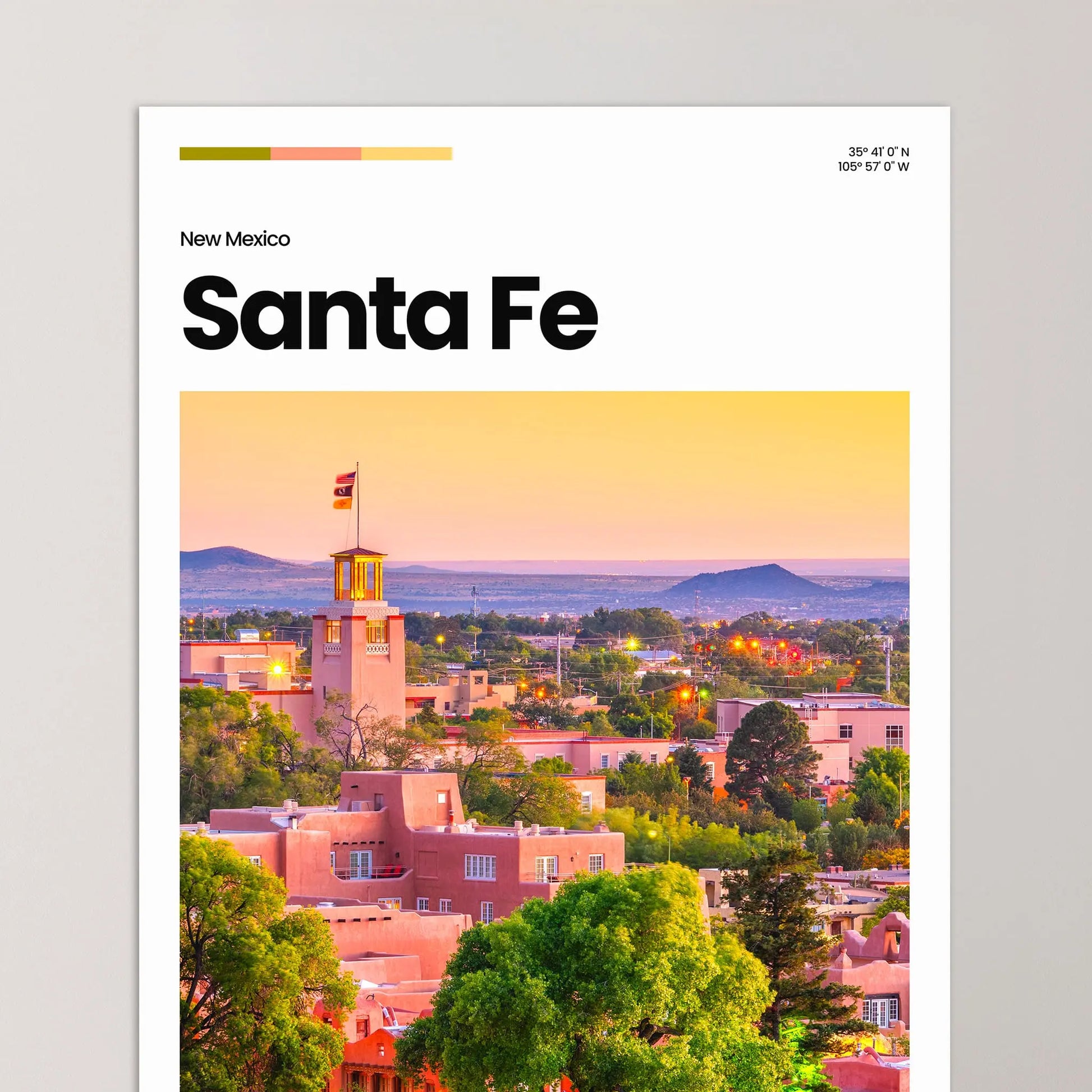 Santa Fe Poster – Vintage Wall Art Print