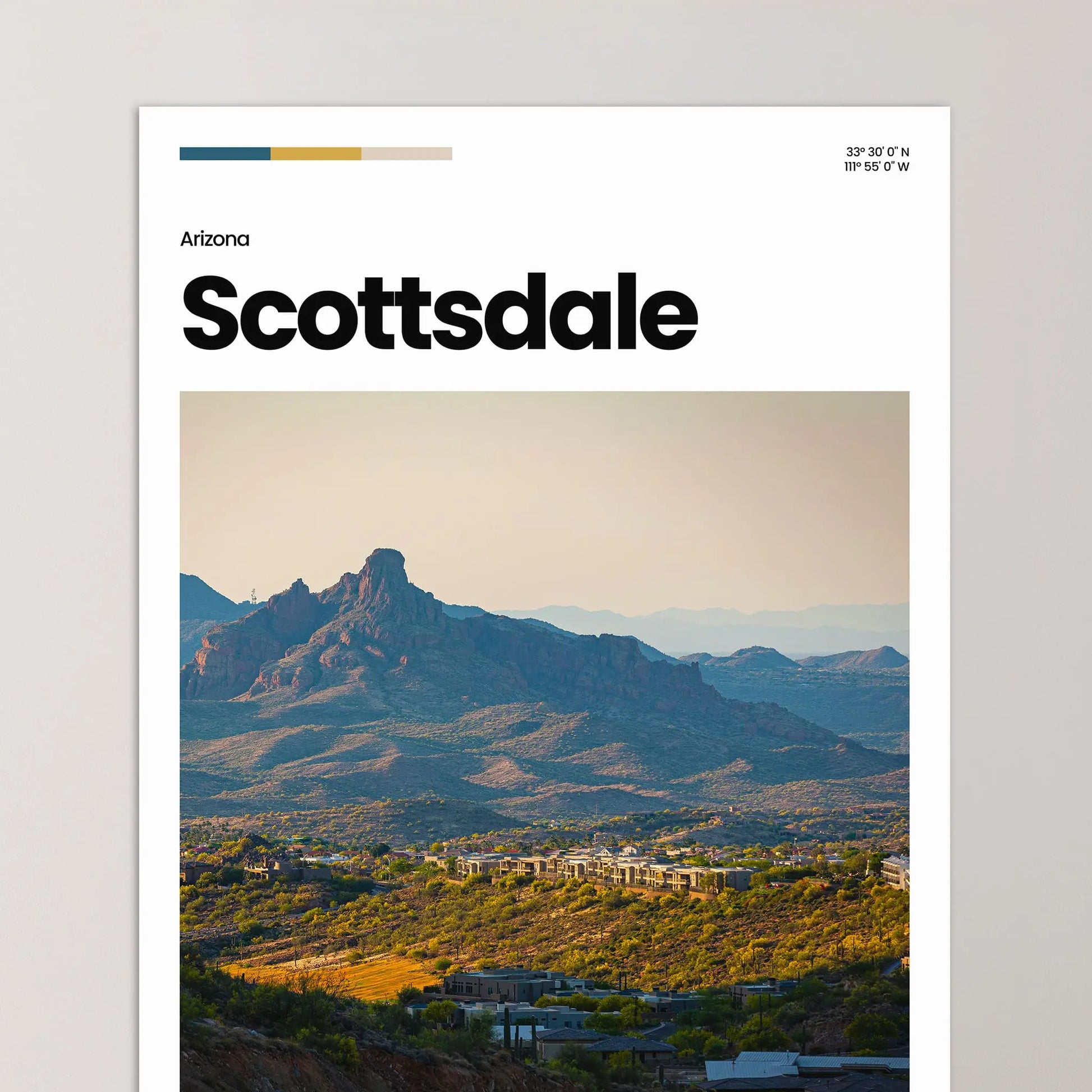 Scottsdale Poster – Vintage Wall Art Print