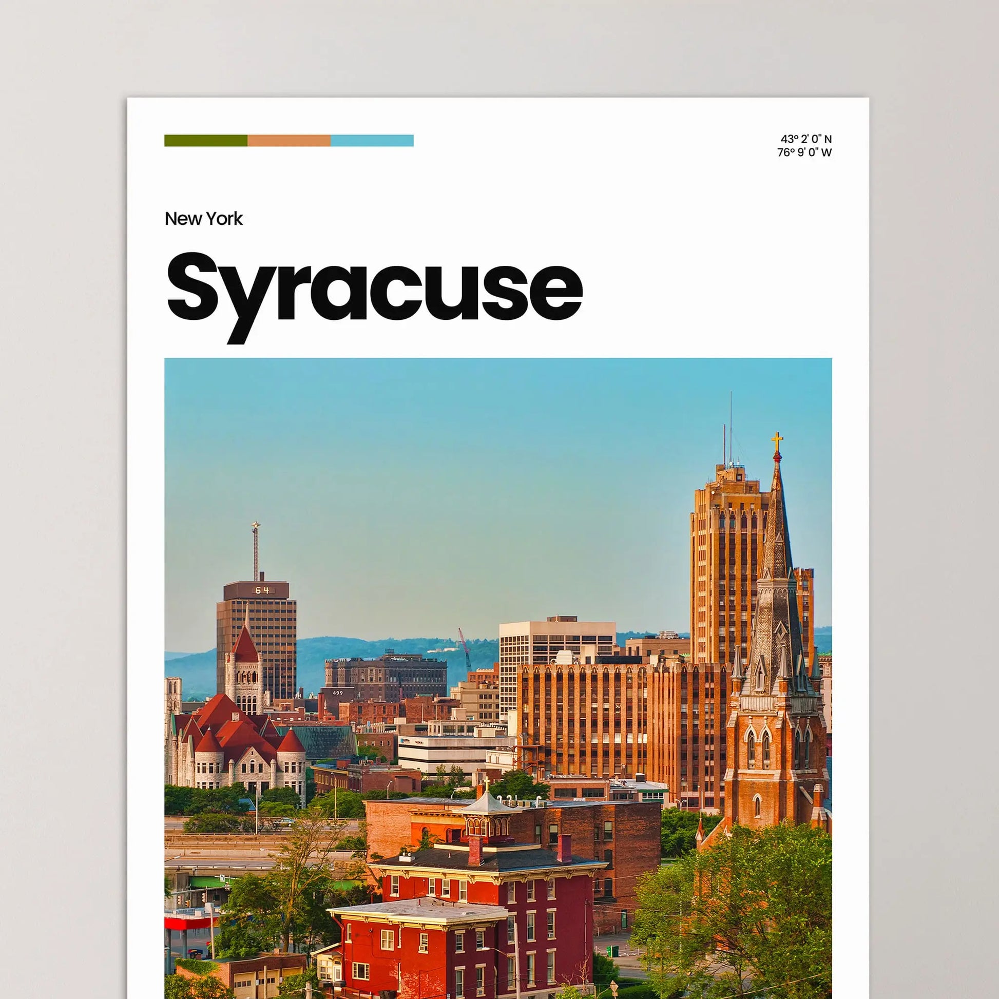 Syracuse Poster – Vintage Wall Art Print