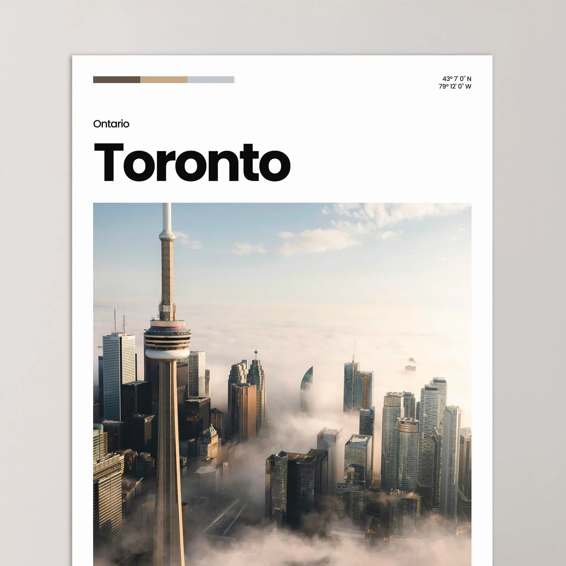 Toronto Poster – Vintage Wall Art Print