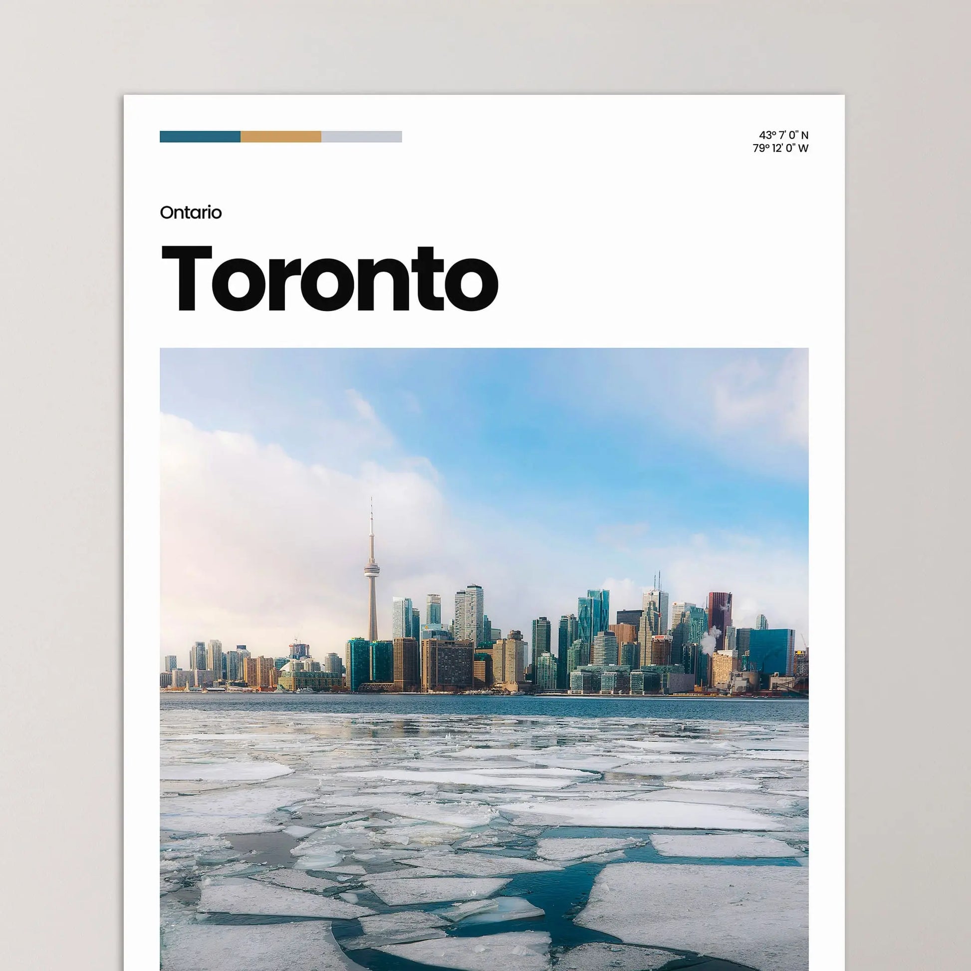 Toronto Poster – Vintage Wall Art Print