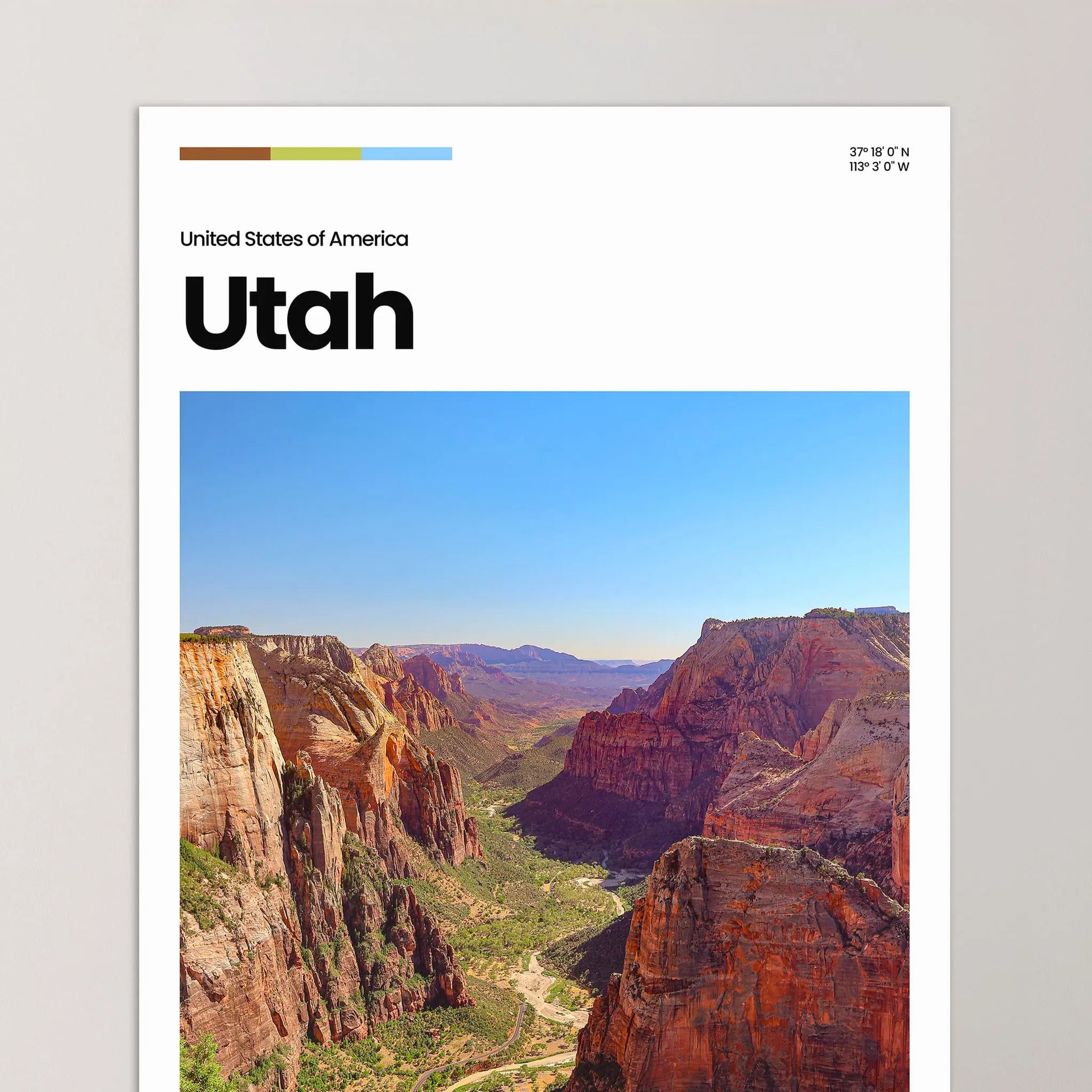 Utah Poster – Vintage Wall Art Print