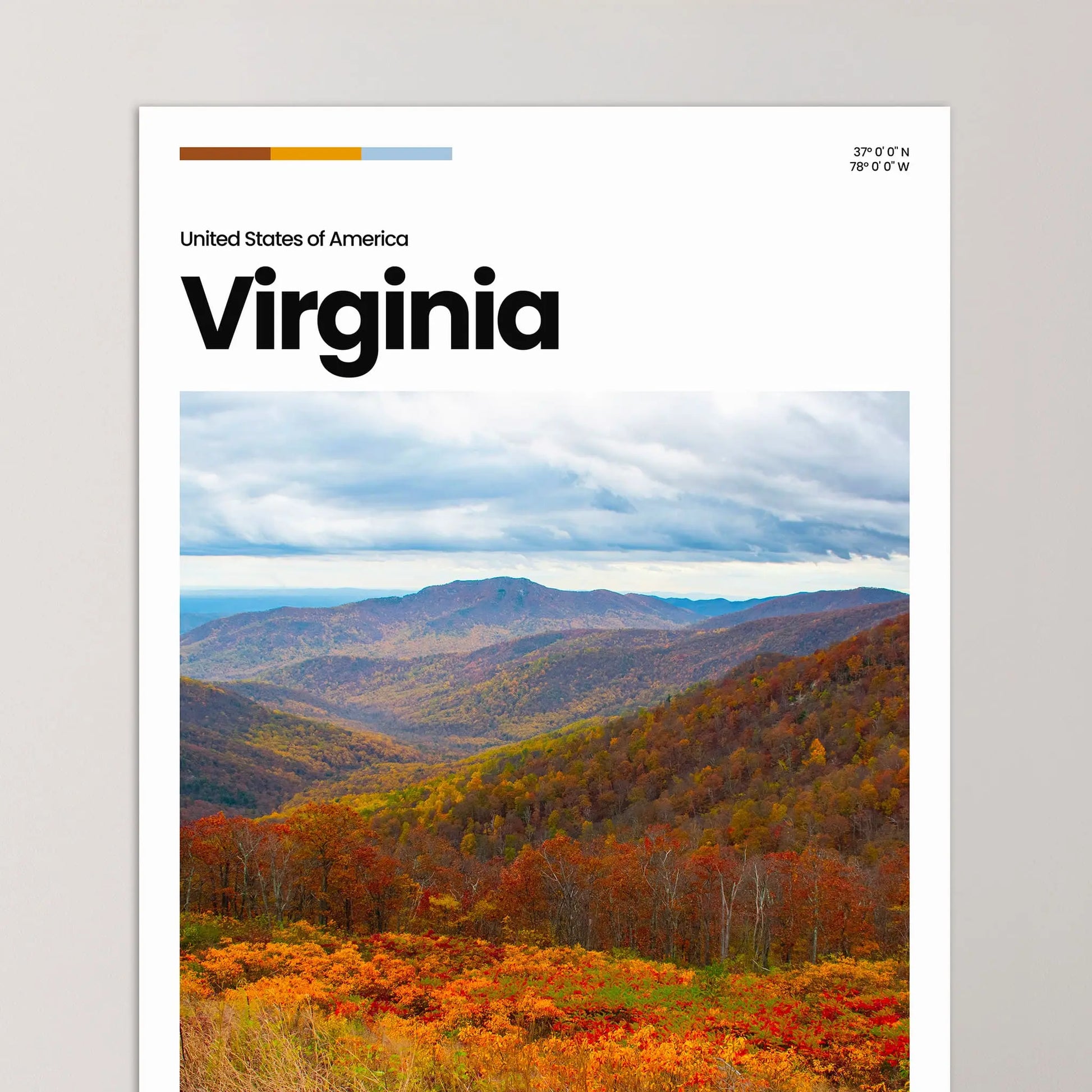 Virginia Poster – Vintage Wall Art Print