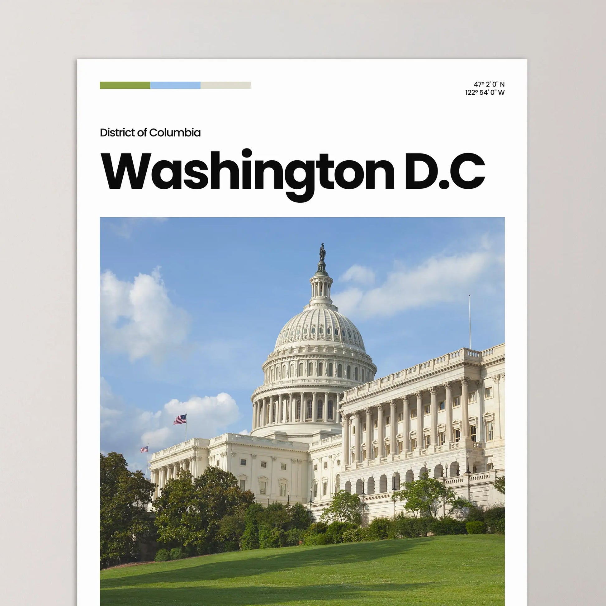Washington D.C Poster – Vintage Wall Art Print