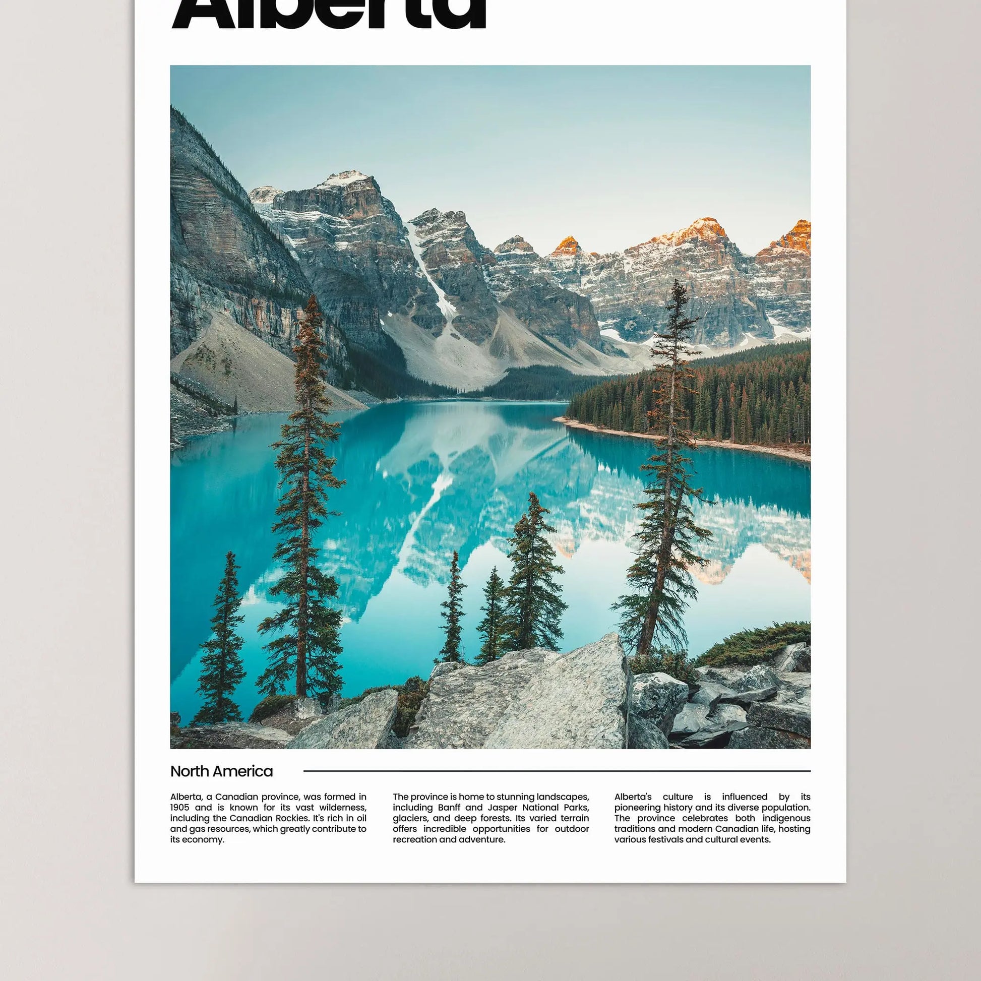 Alberta Poster – Vintage Wall Art Print