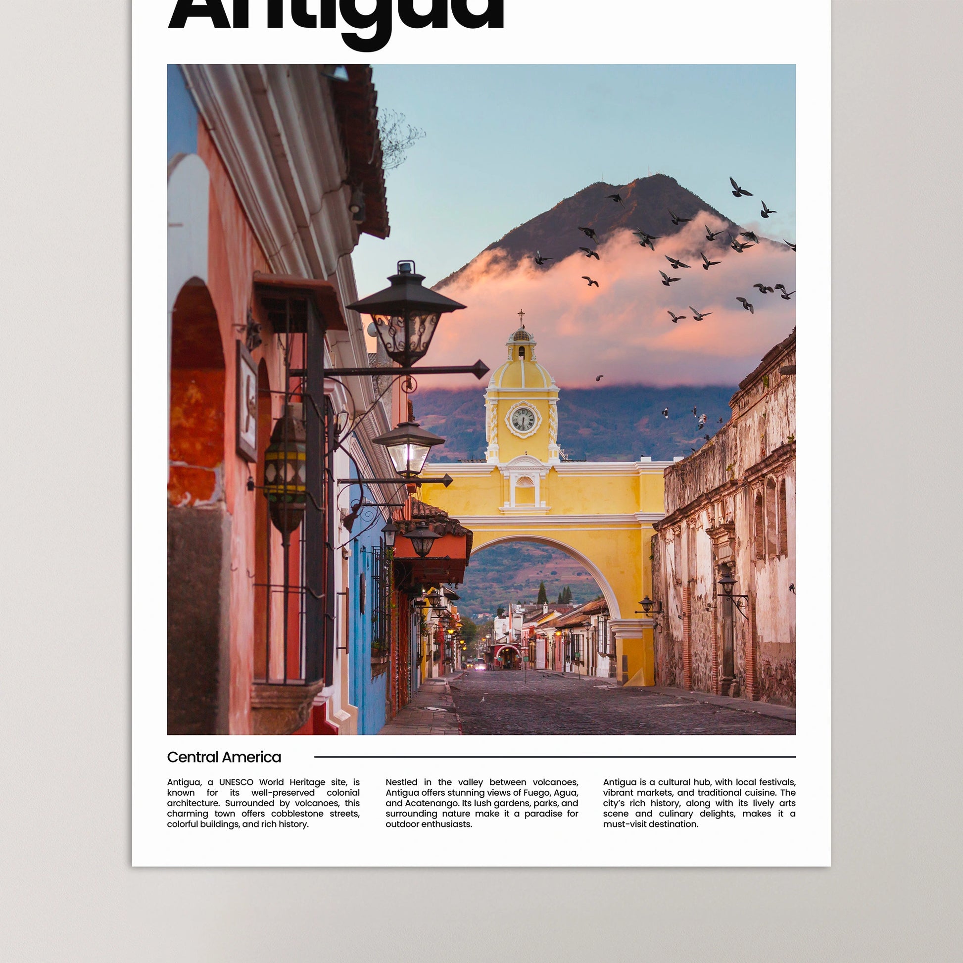 Antigua Poster – Vintage Wall Art Print