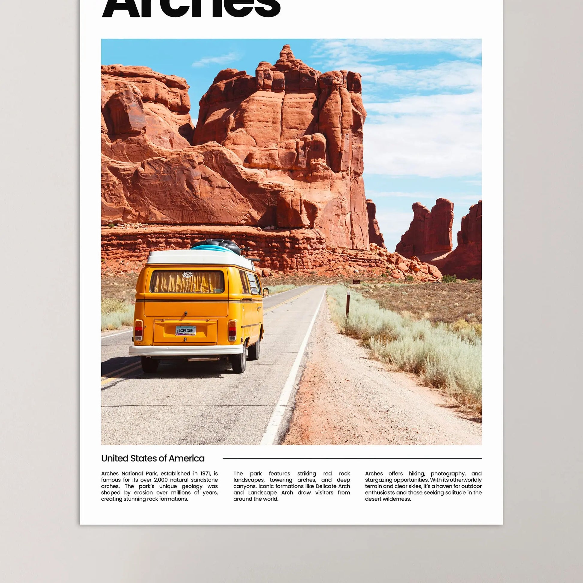 Arches Poster – Vintage Wall Art Print