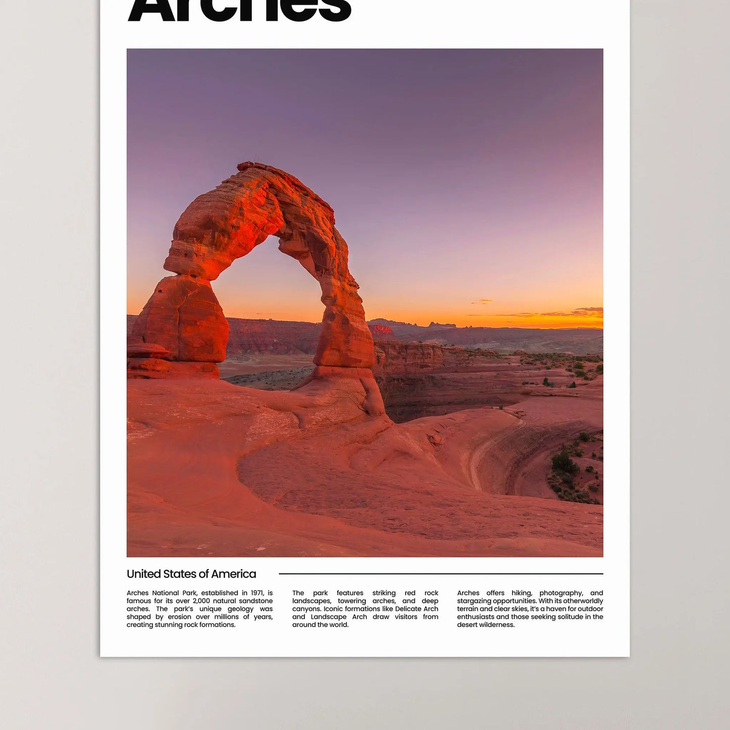 Arches Poster