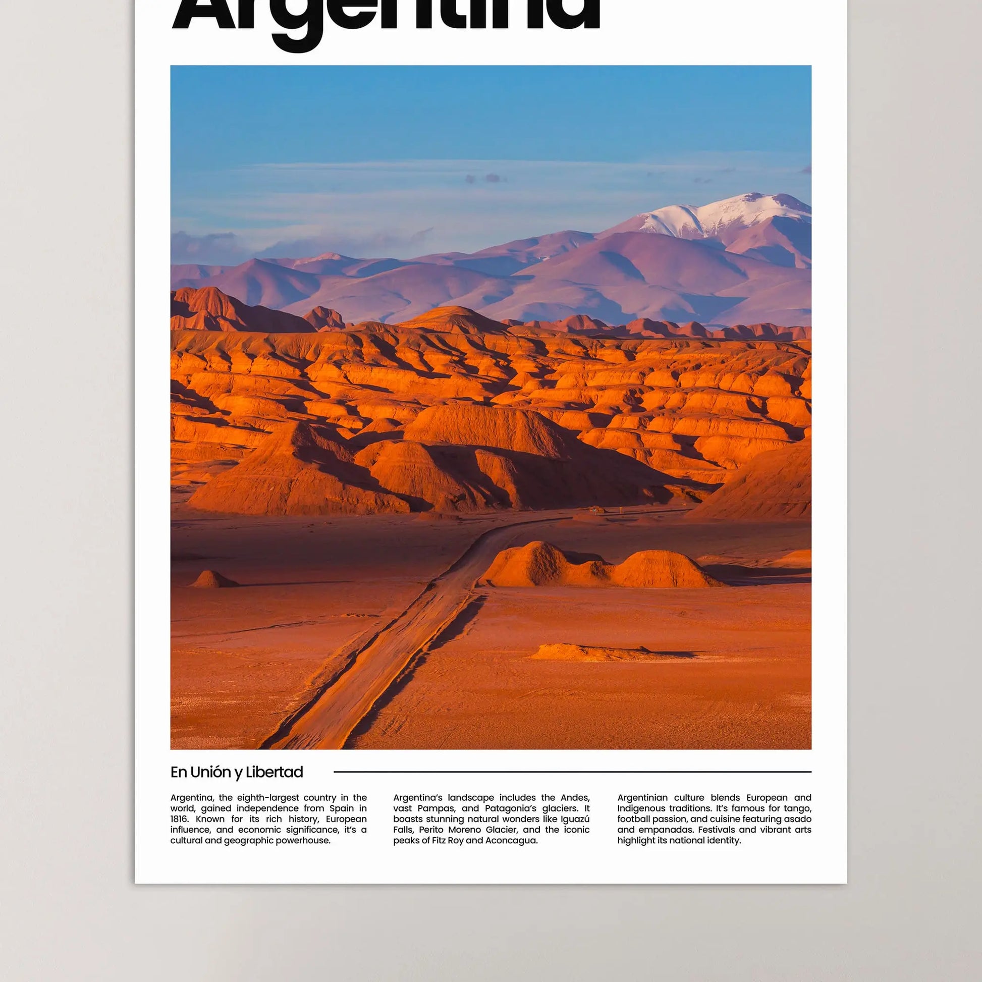 Argentina Poster – Vintage Wall Art Print