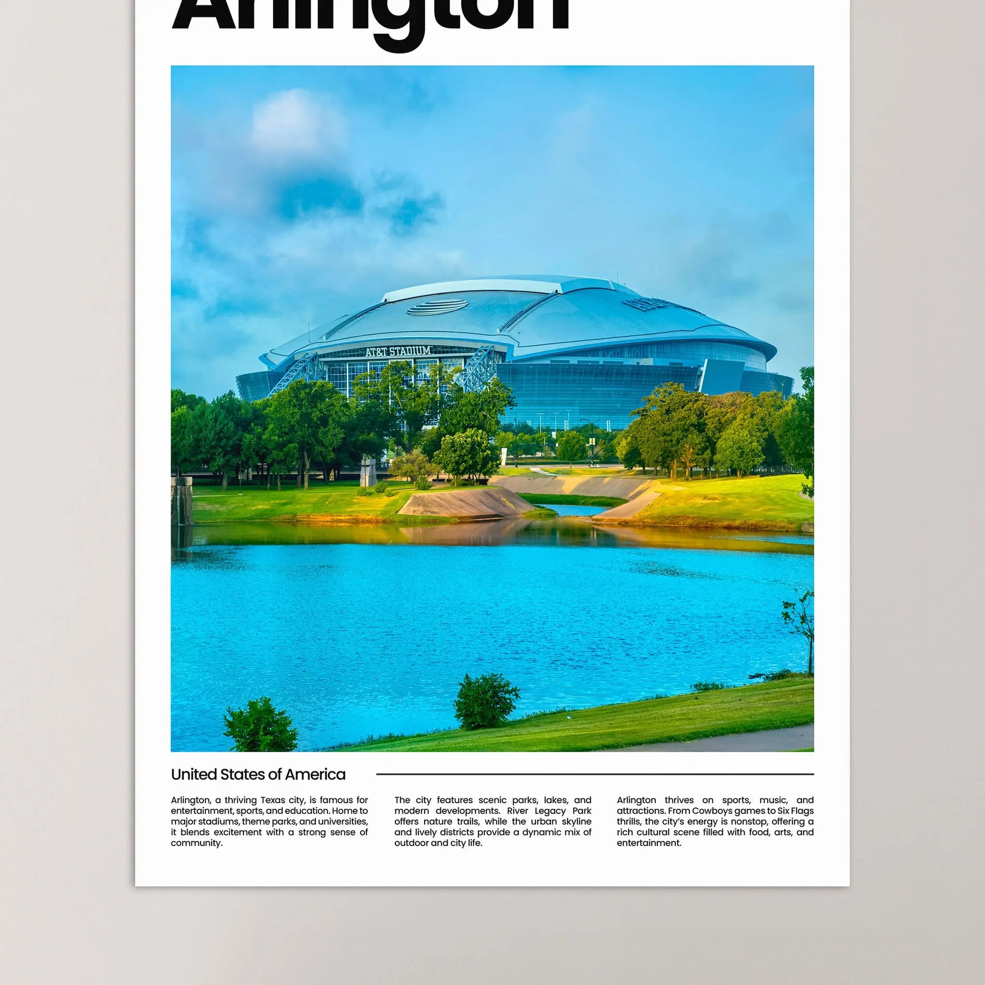 Arlington Poster – Vintage Wall Art Print