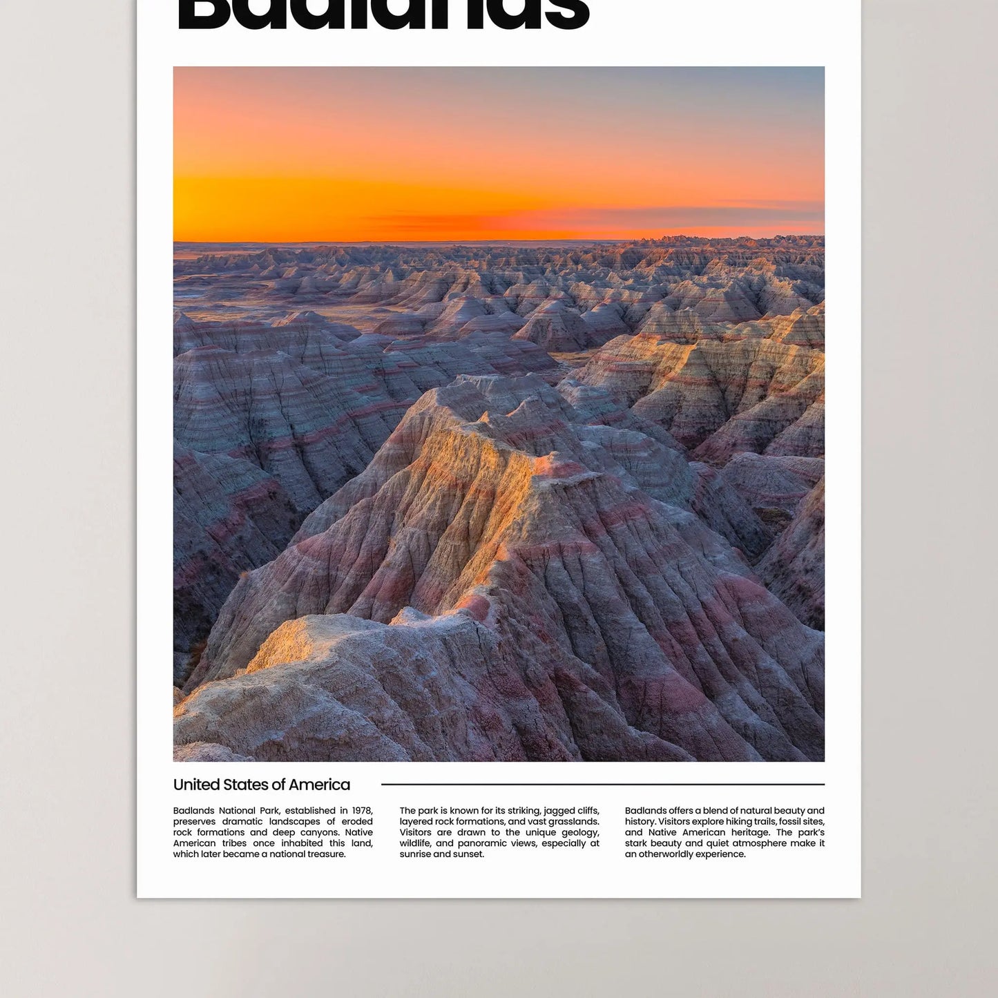 Badlands Poster