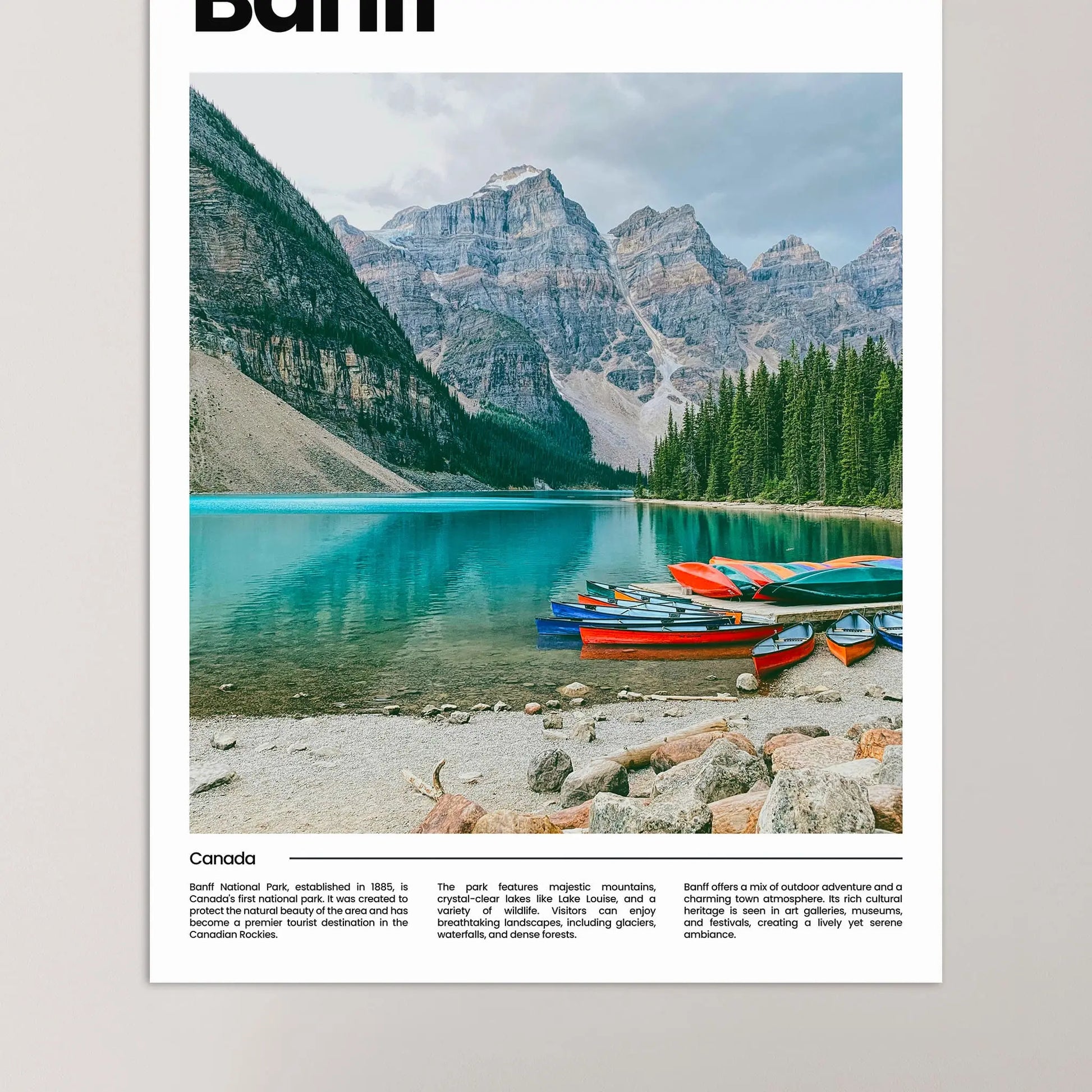 Banff Poster – Vintage Wall Art Print