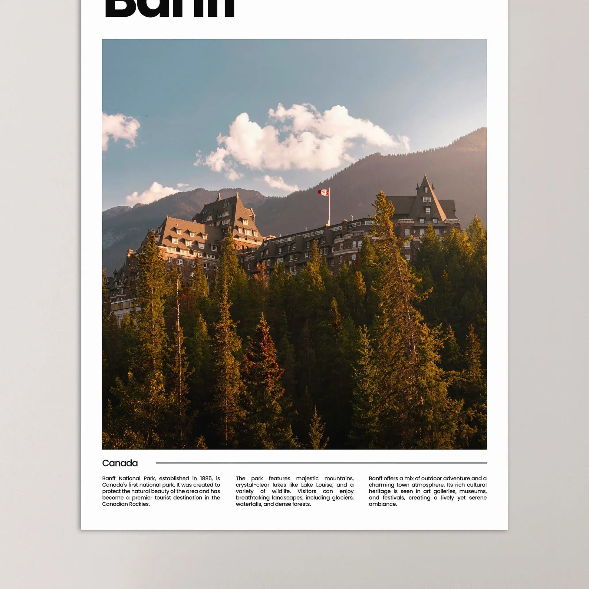 Banff Poster – Vintage Wall Art Print