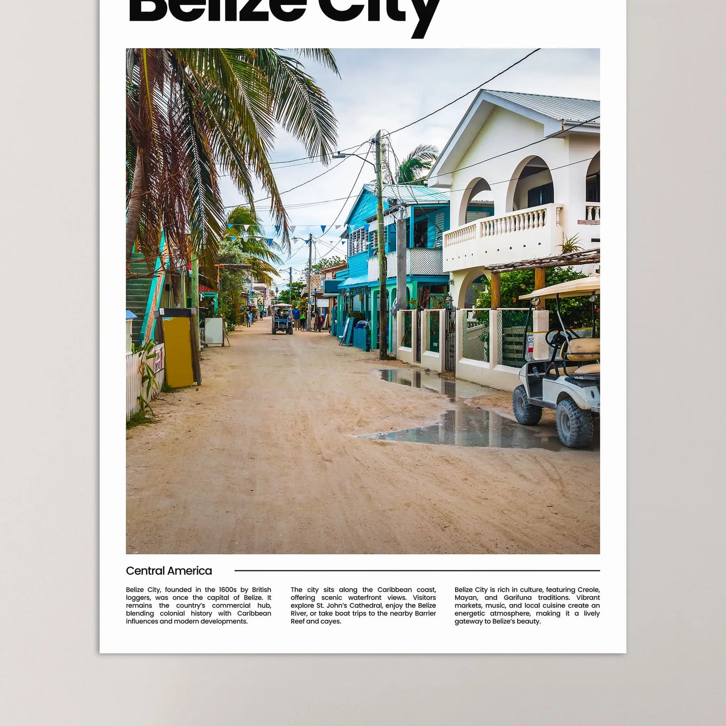 Belize City Poster