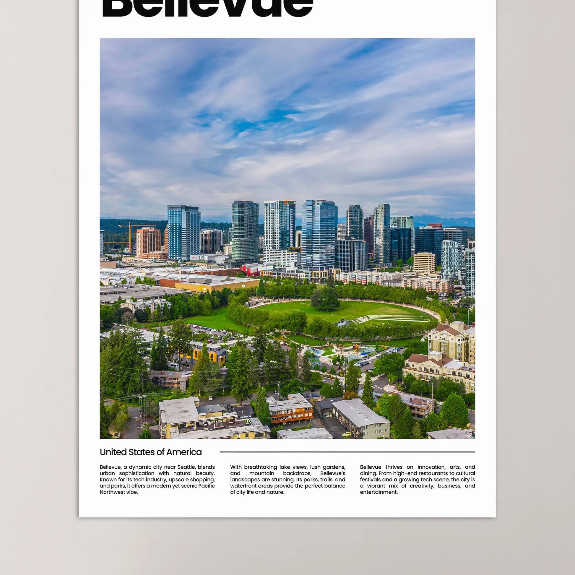 Bellevue Poster – Vintage Wall Art Print