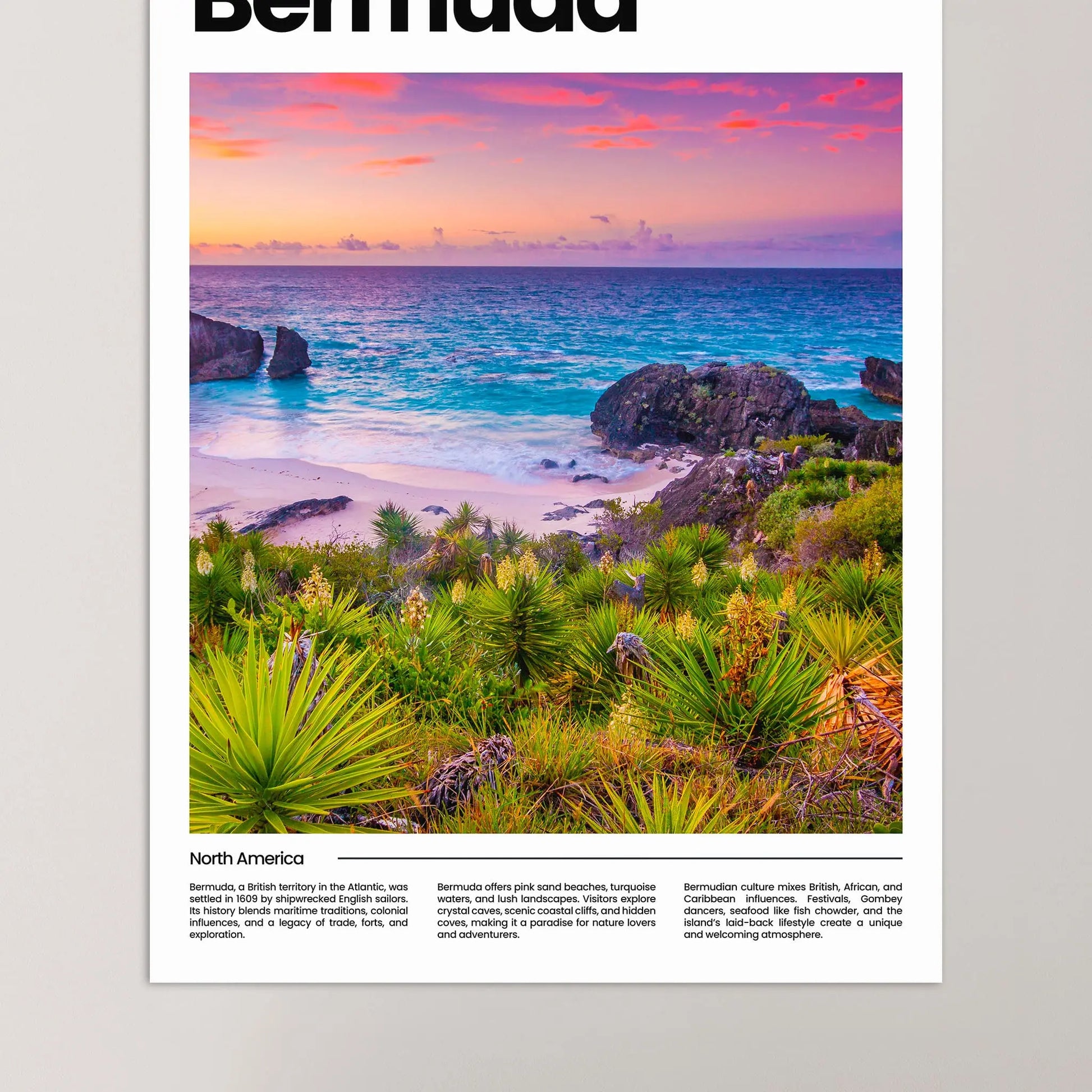 Bermudas Poster – Vintage Wall Art Print