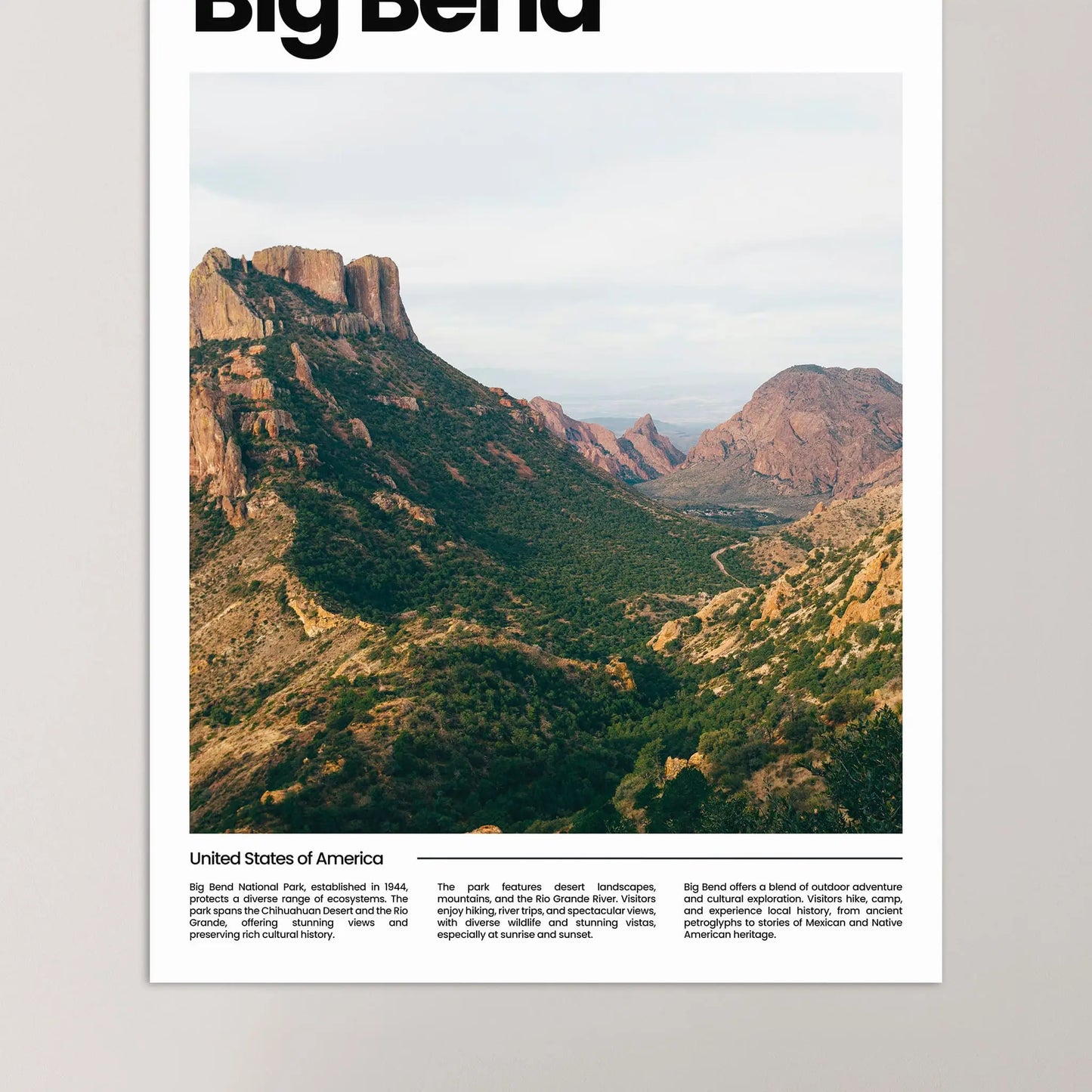 Big Bend Poster