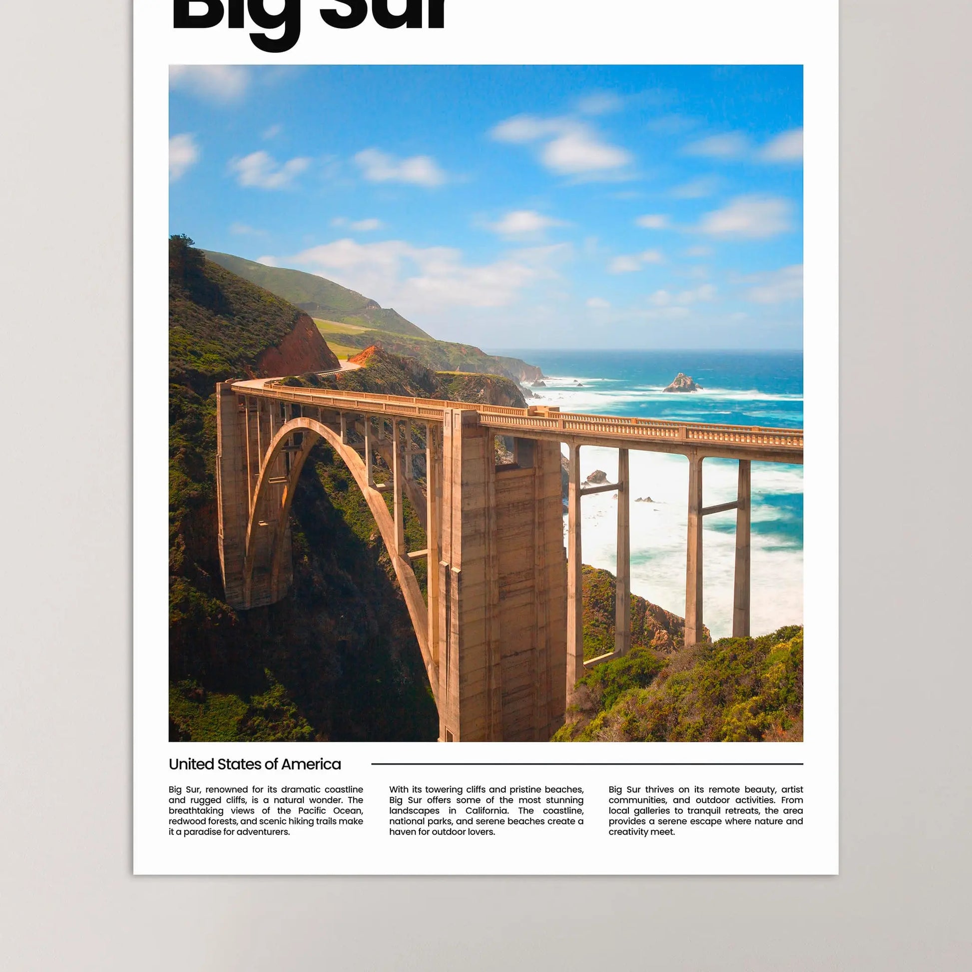 Big Sur Poster – Vintage Wall Art Print