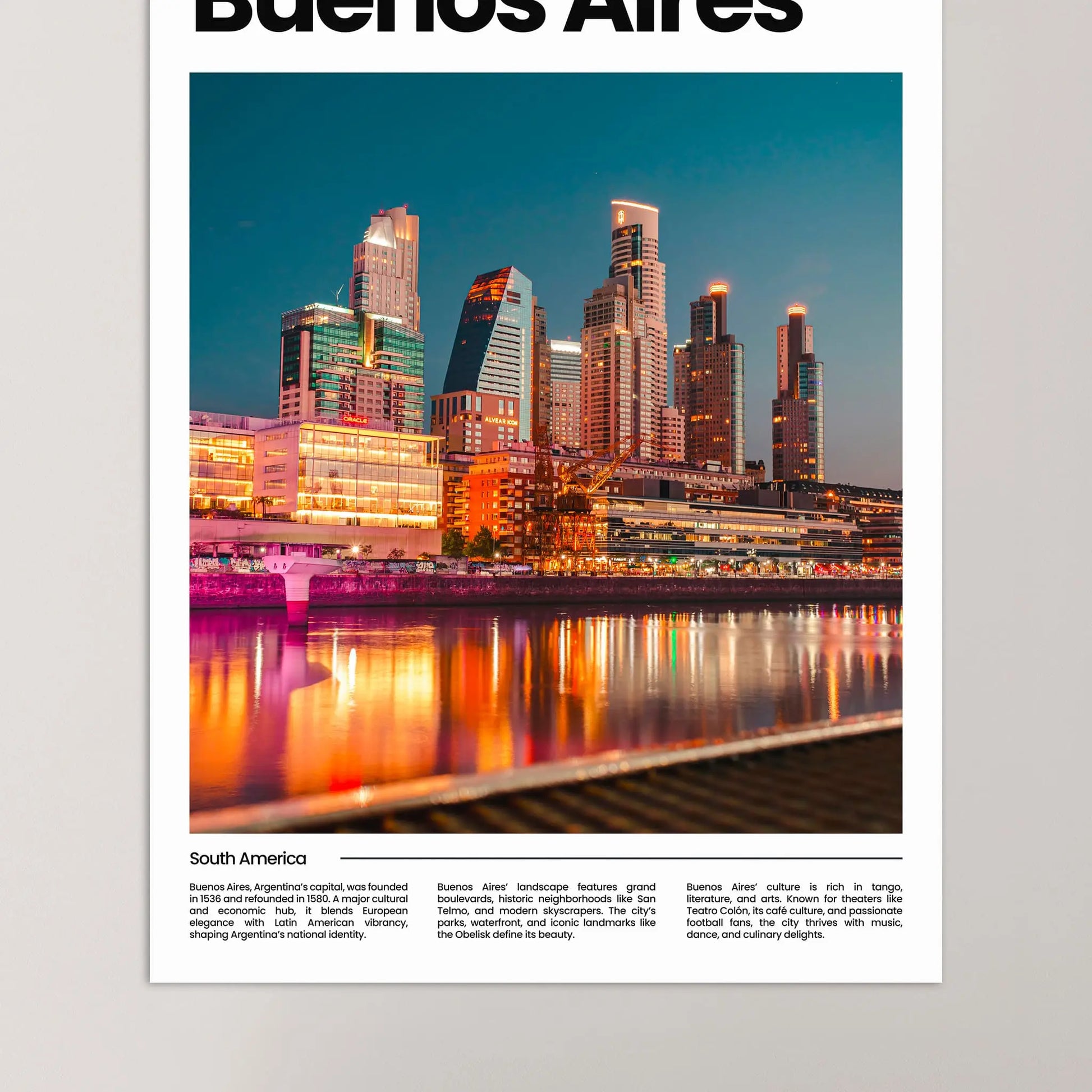 Buenos Aires Poster – Vintage Wall Art Print