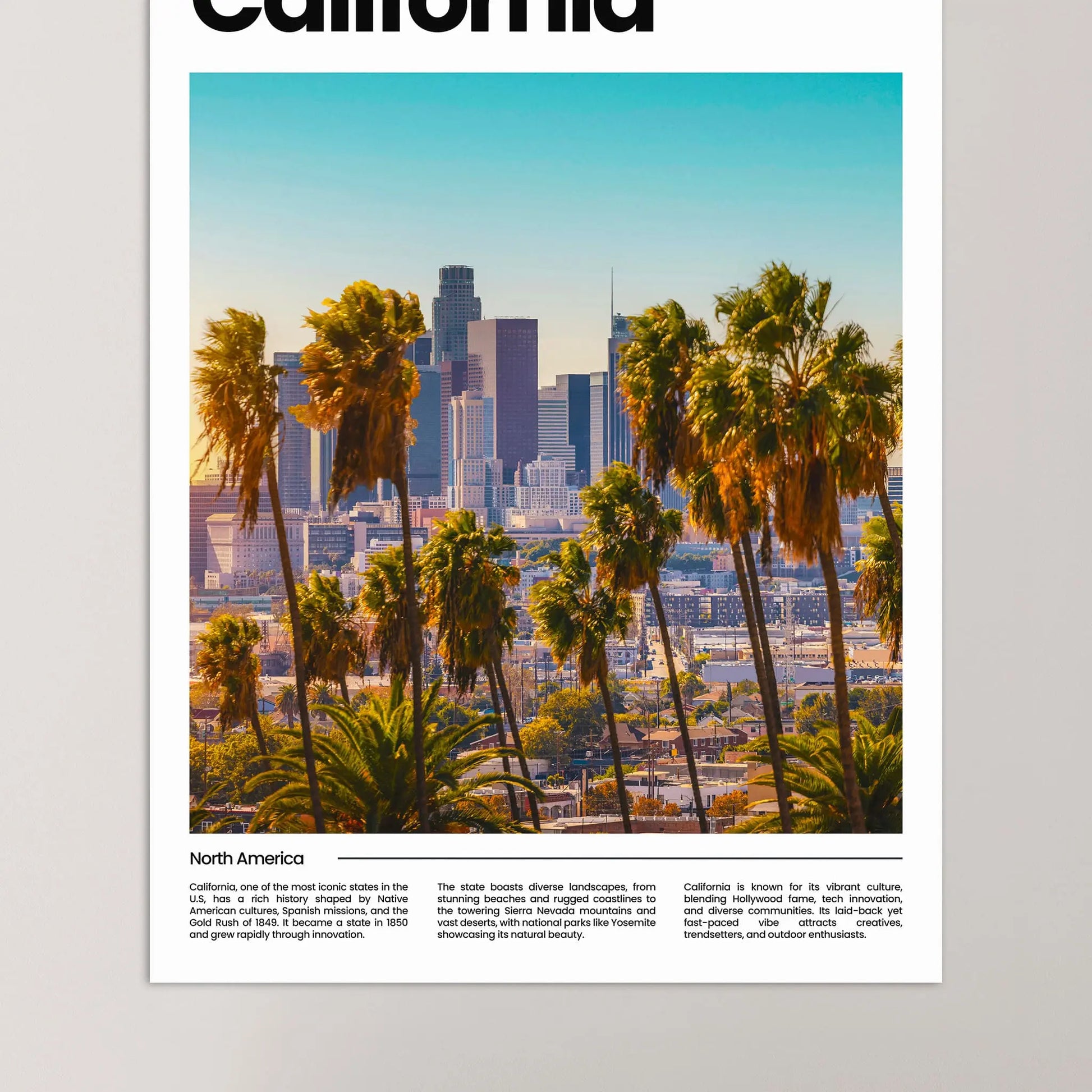 California Poster – Vintage Wall Art Print