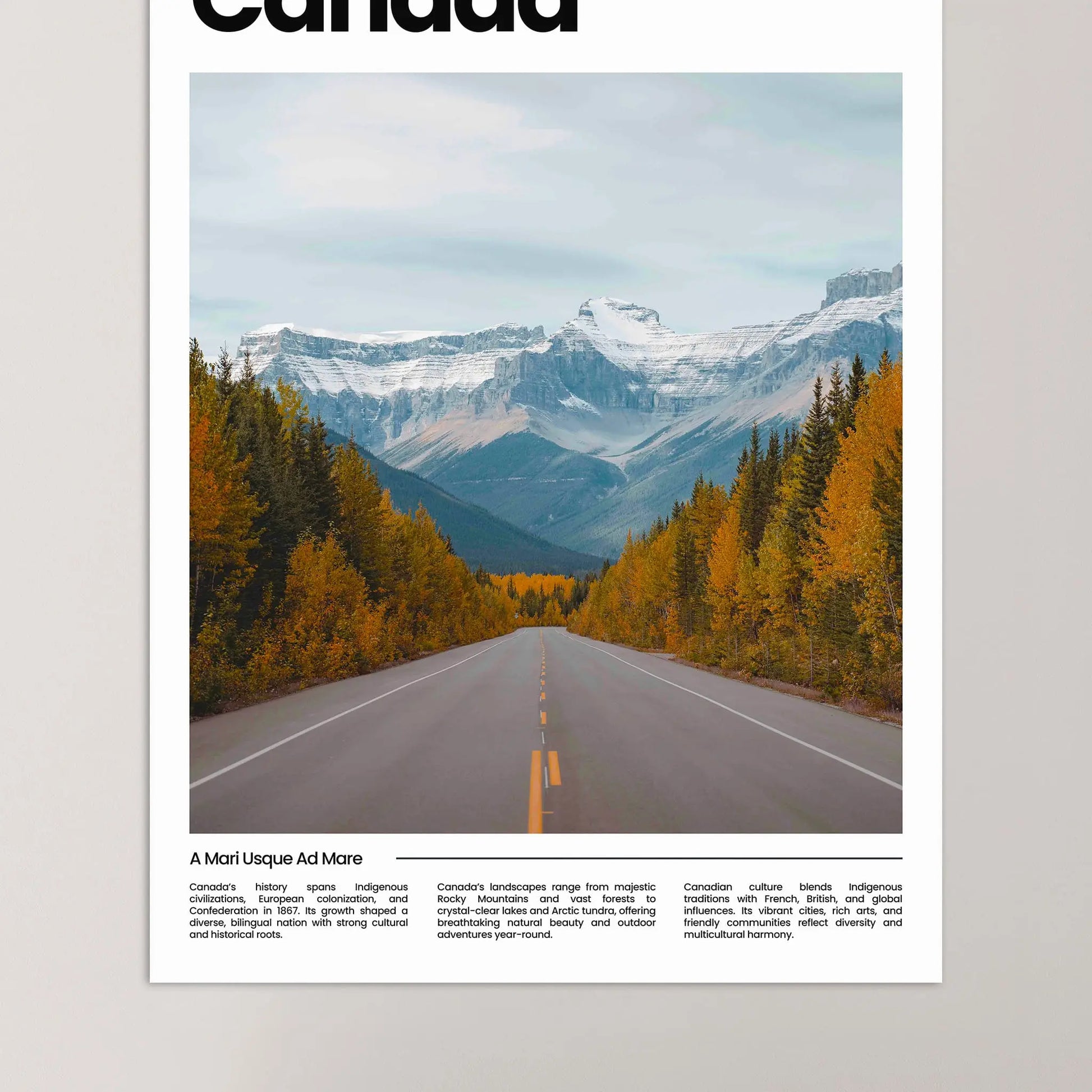 Canada Poster – Vintage Wall Art Print