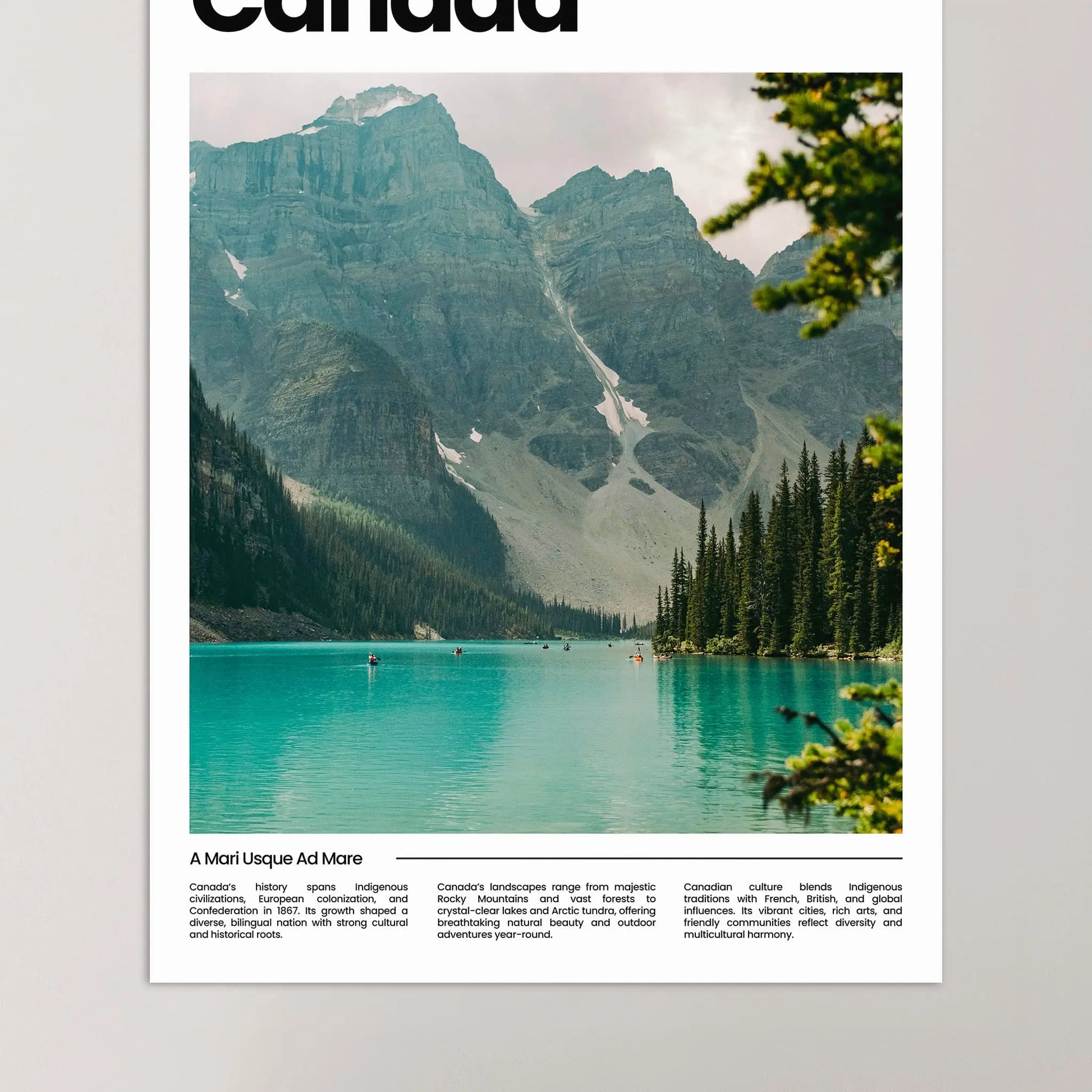 Canada Poster – Vintage Wall Art Print