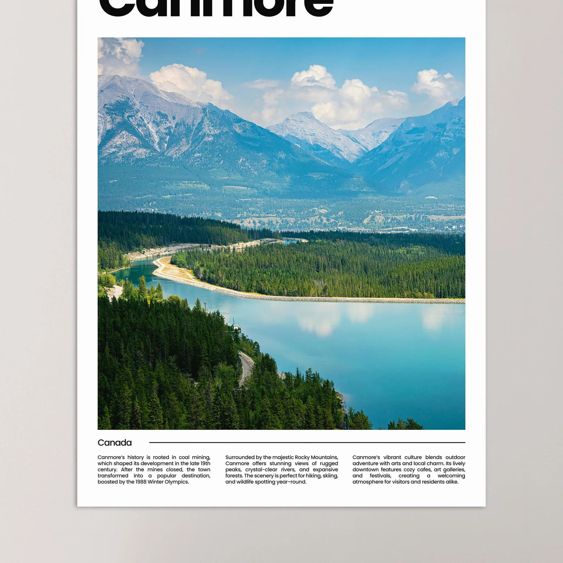 Canmore Poster – Vintage Wall Art Print
