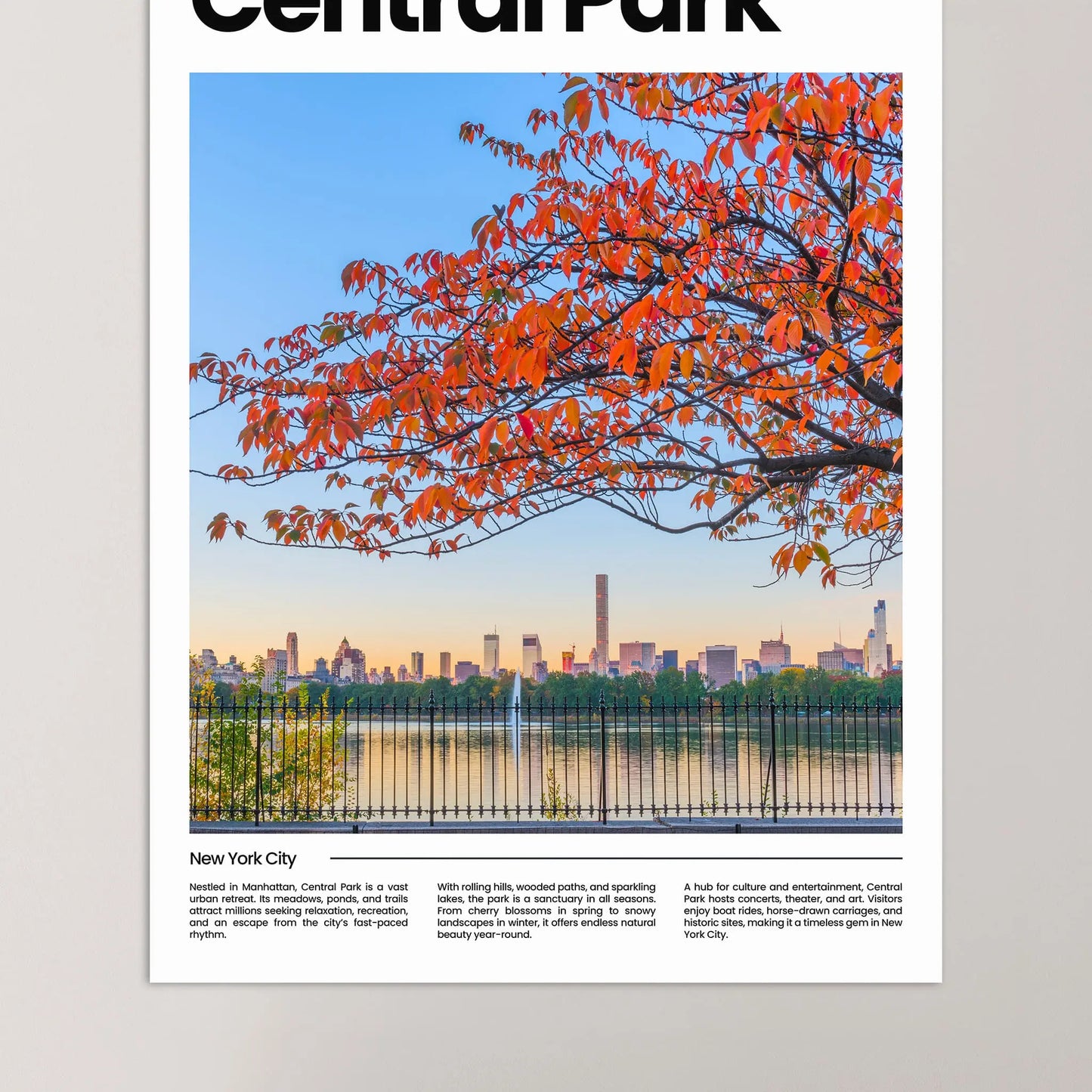 Central Park Poster