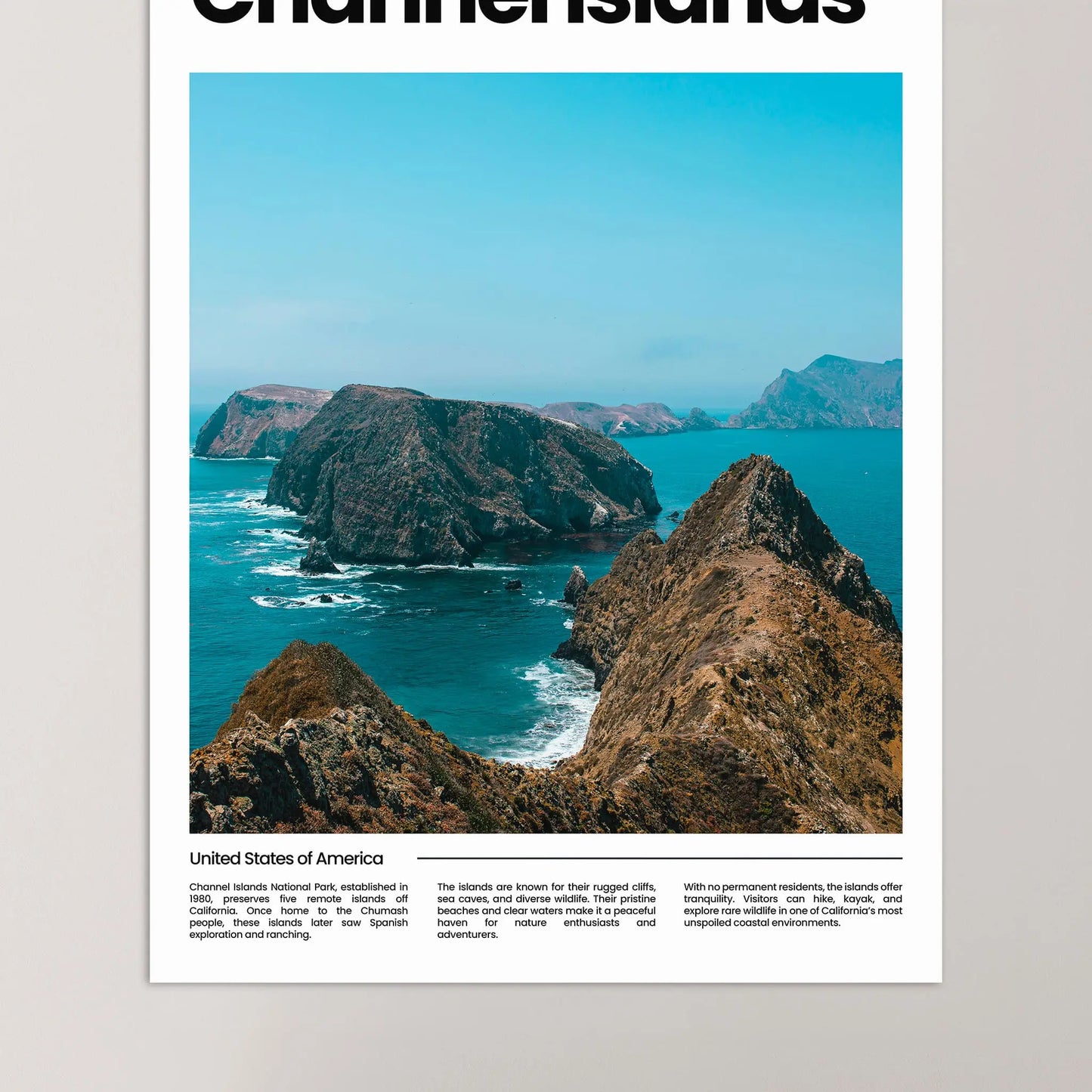 Channel Islands Poster
