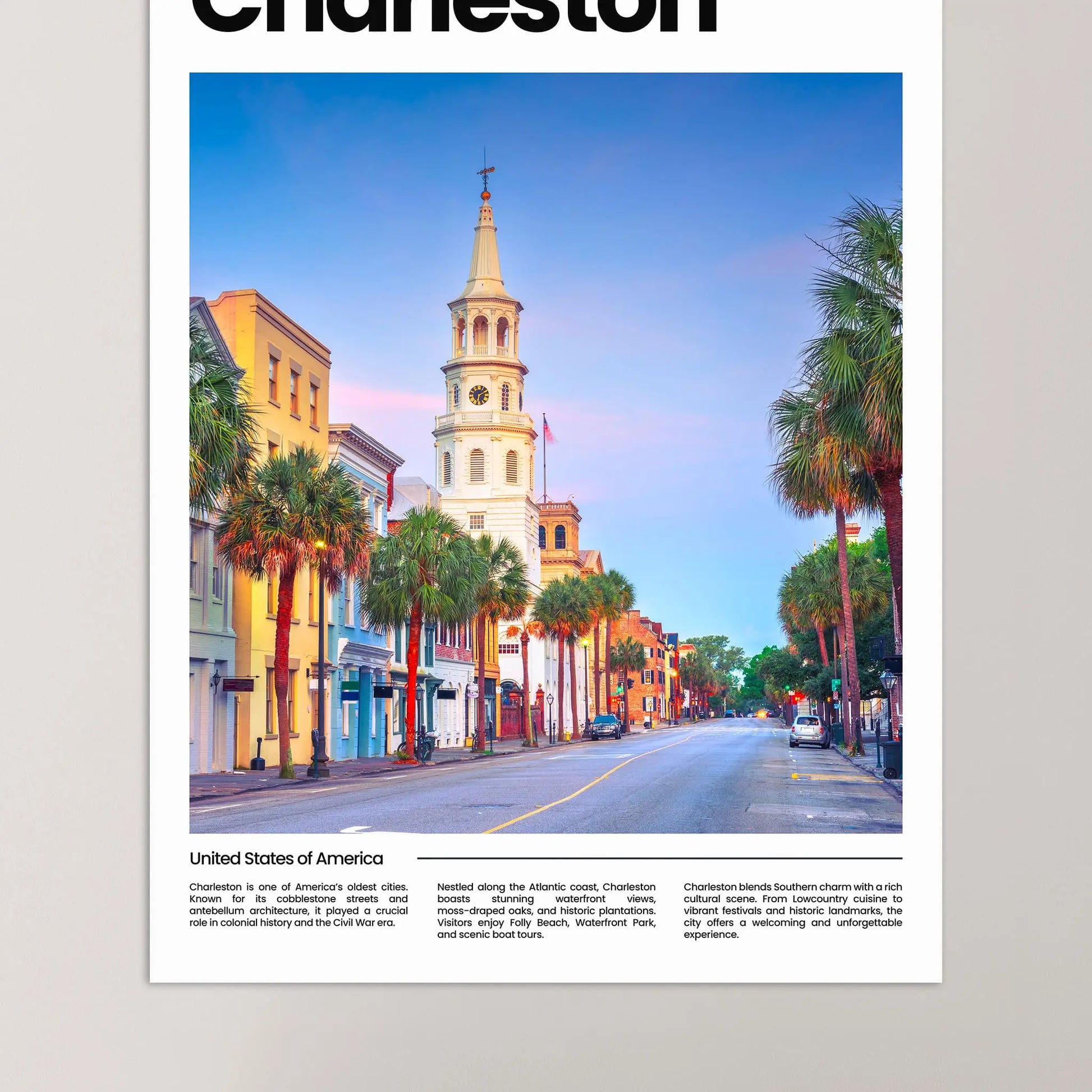 Charleston Poster – Vintage Wall Art Print
