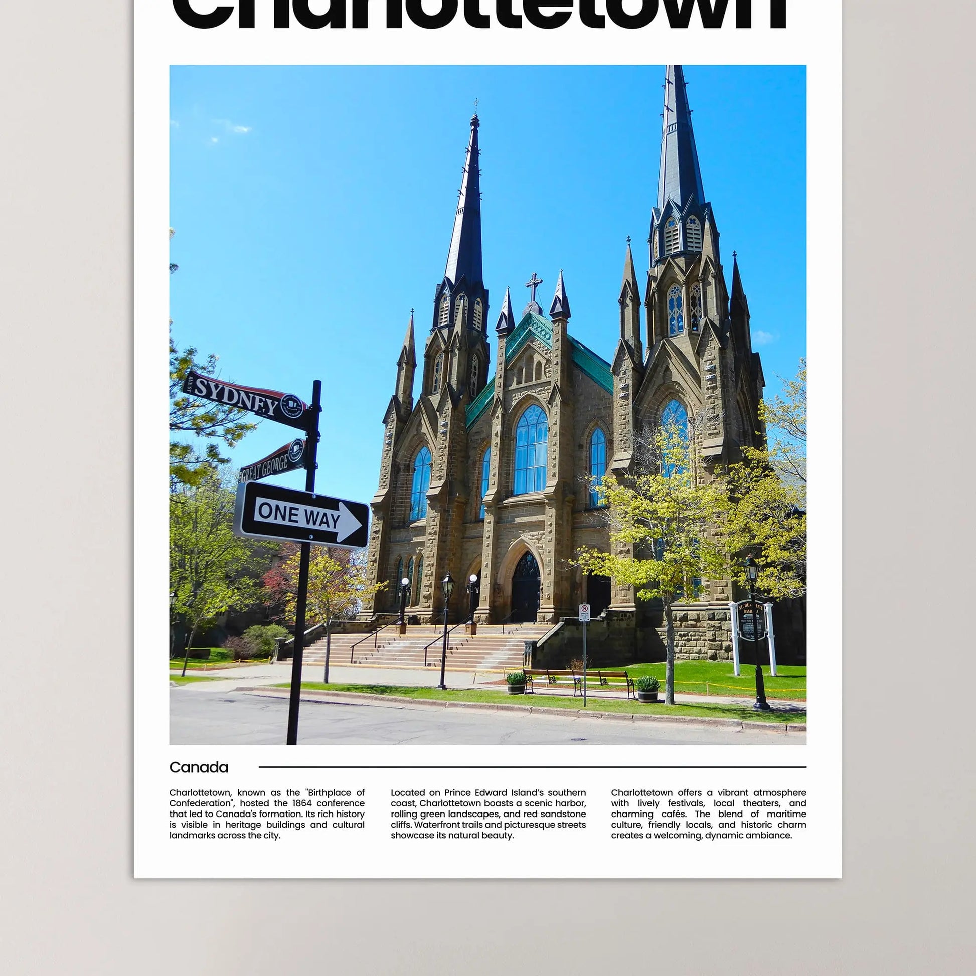 Charlottetown Poster – Vintage Wall Art Print