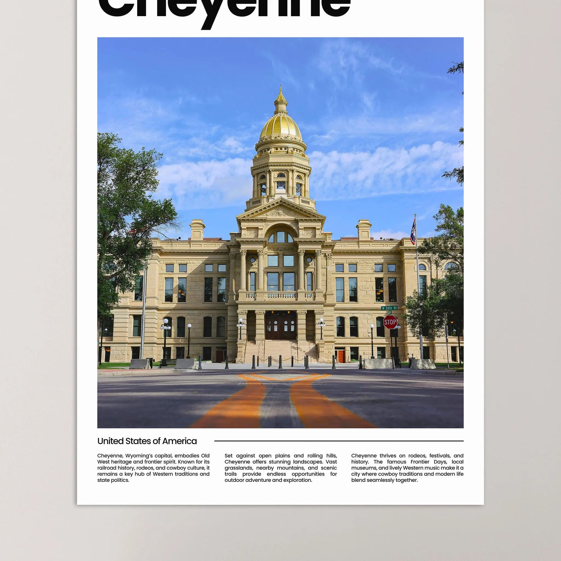 Cheyenne Poster – Vintage Wall Art Print