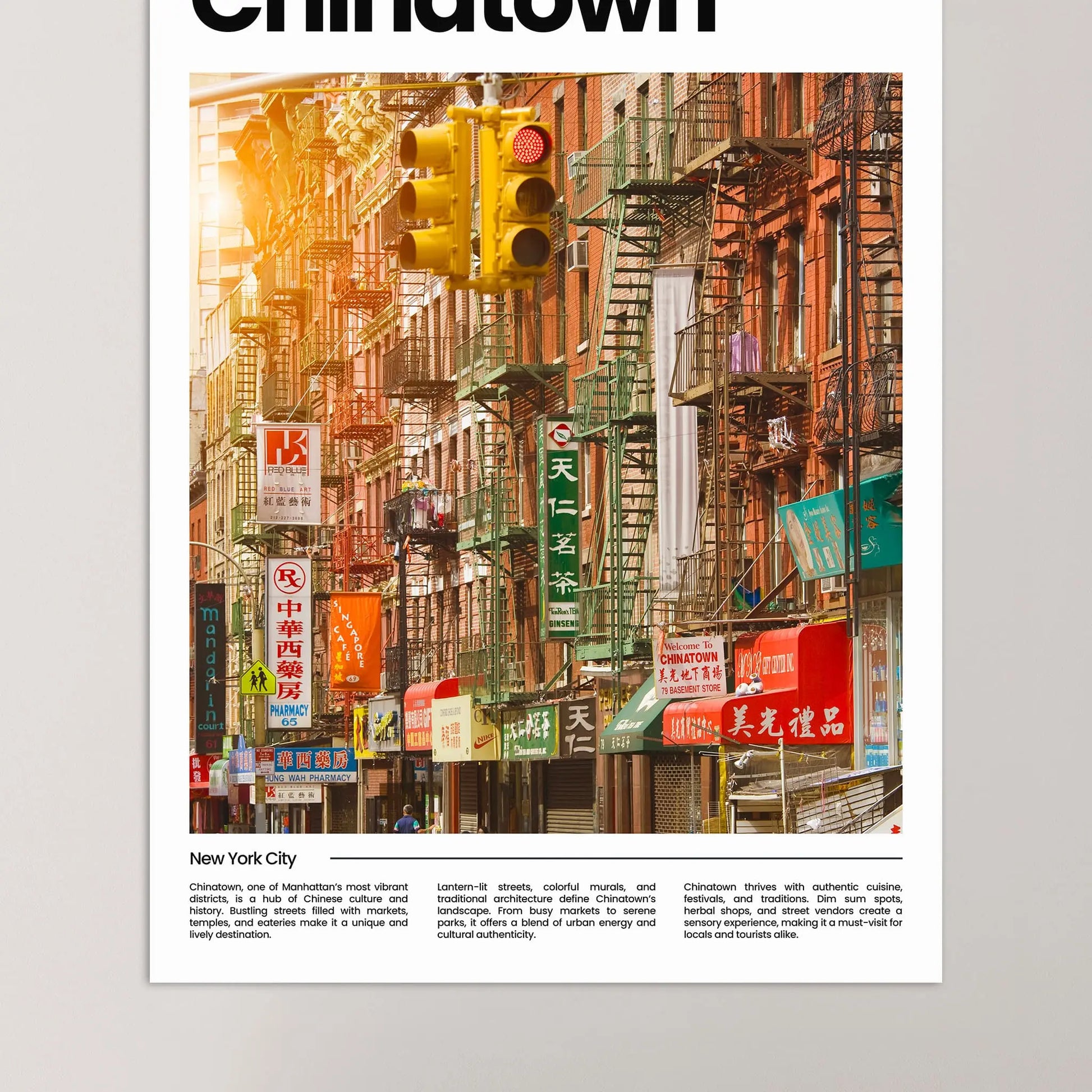 Chinatown Poster – Vintage Wall Art Print