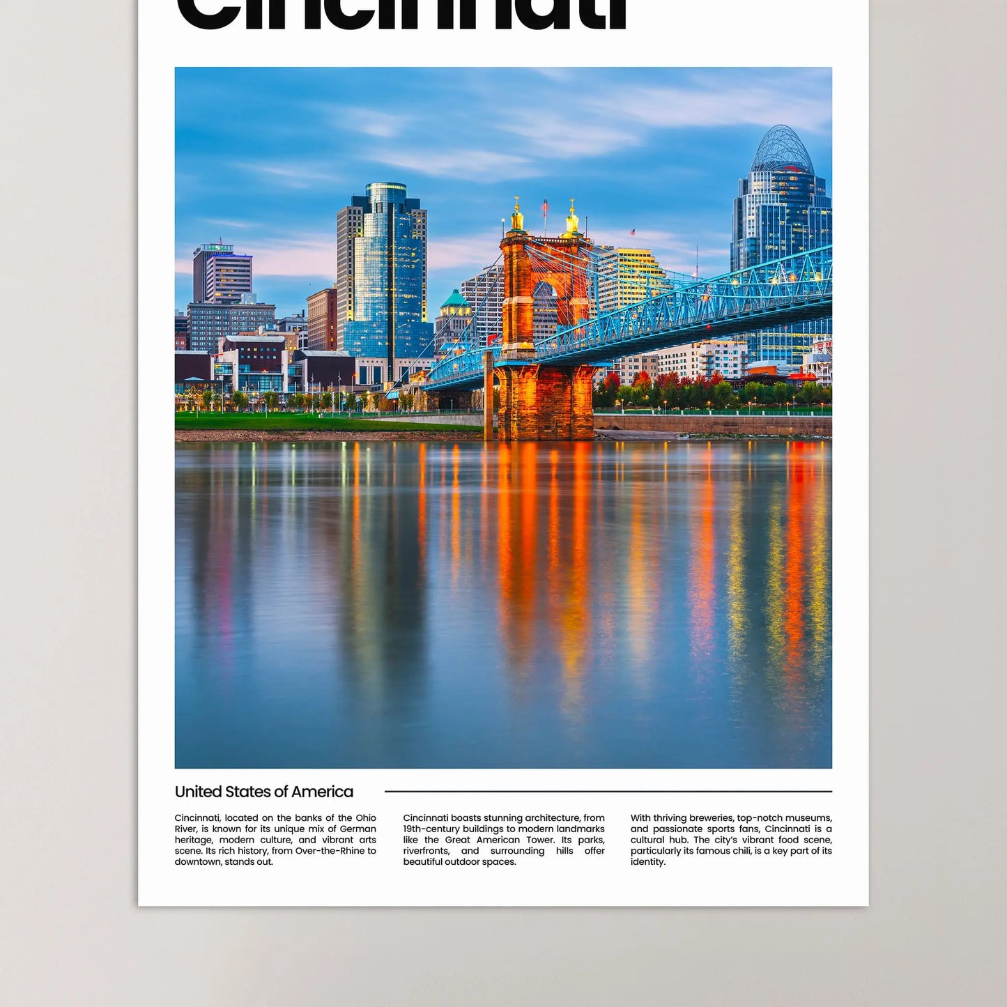Cincinnati Poster
