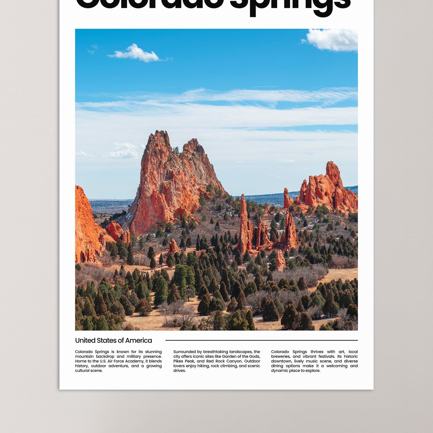 Colorado Springs Poster