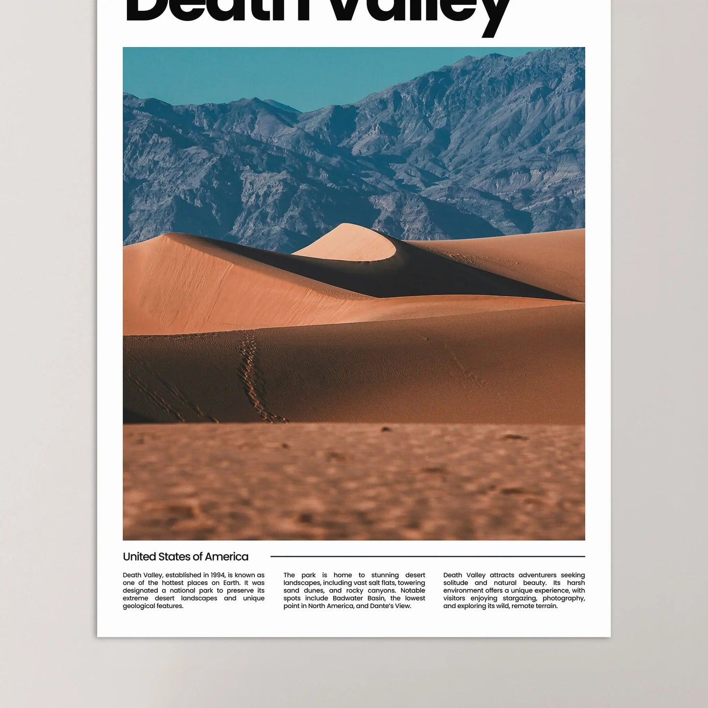 Death Valley Poster