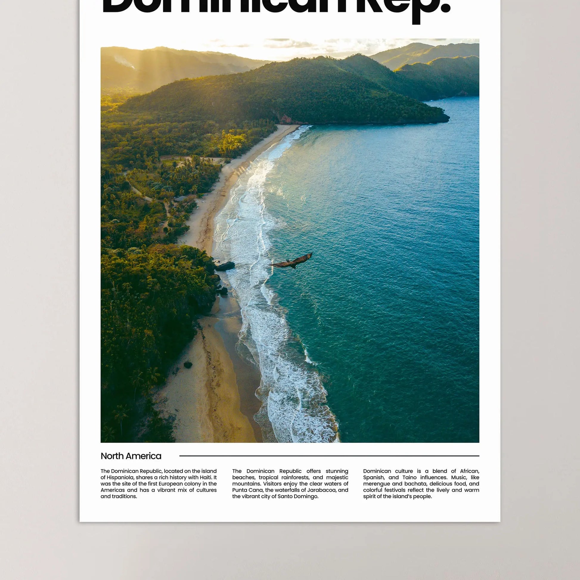 The Dominican Republic Poster – Vintage Wall Art Print