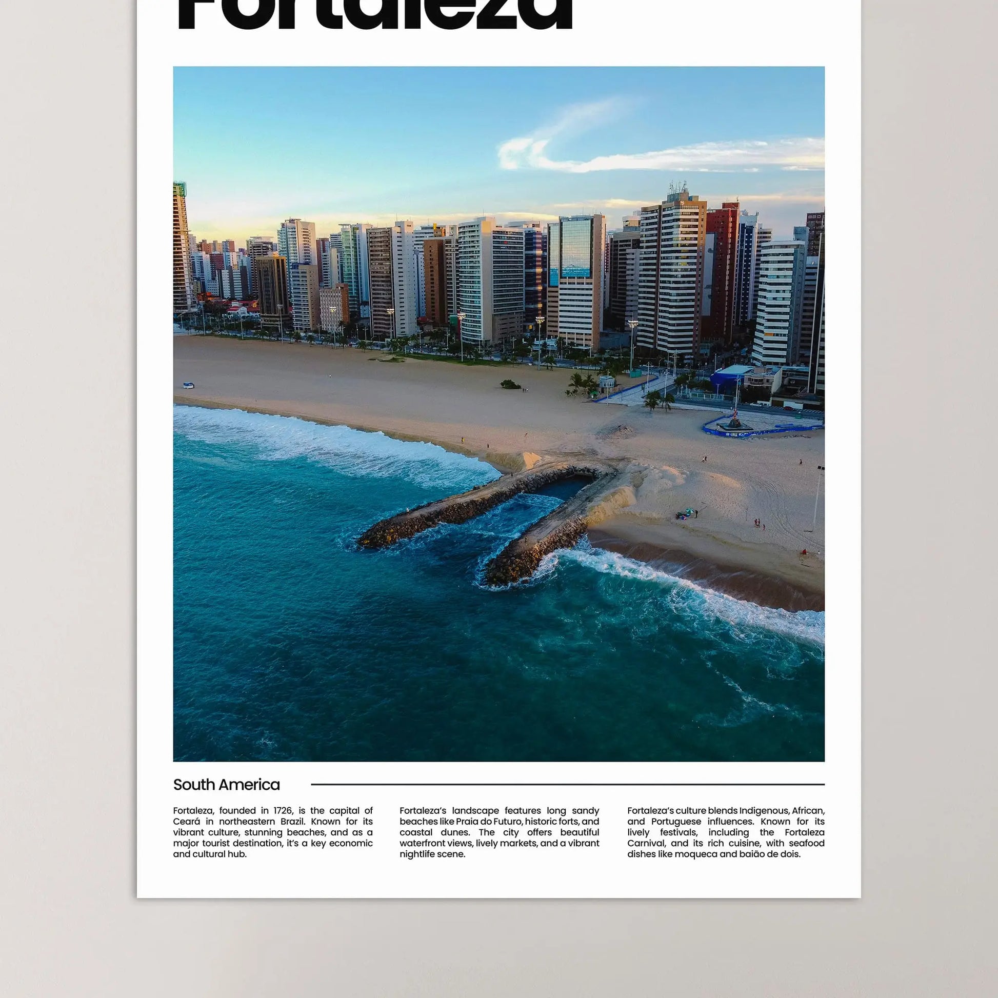 Fortaleza Poster – Vintage Wall Art Print