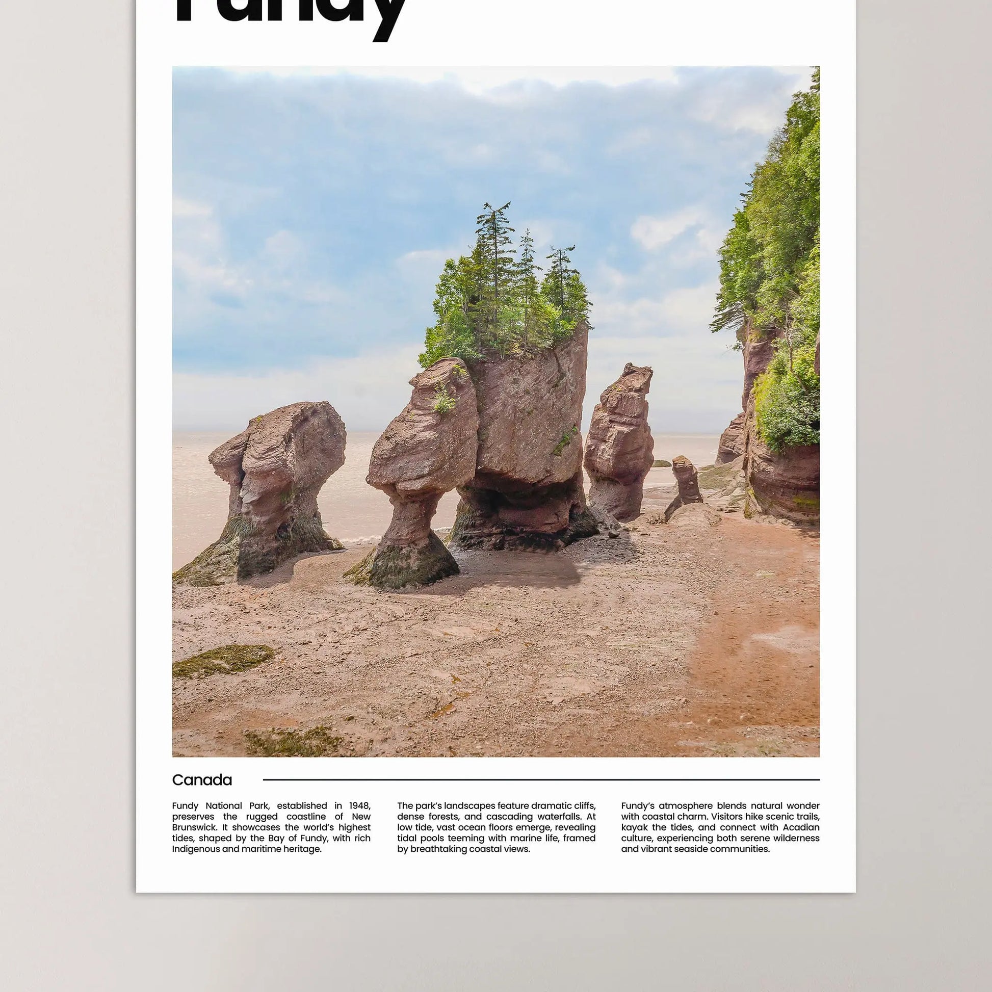 Fundy Poster – Vintage Wall Art Print