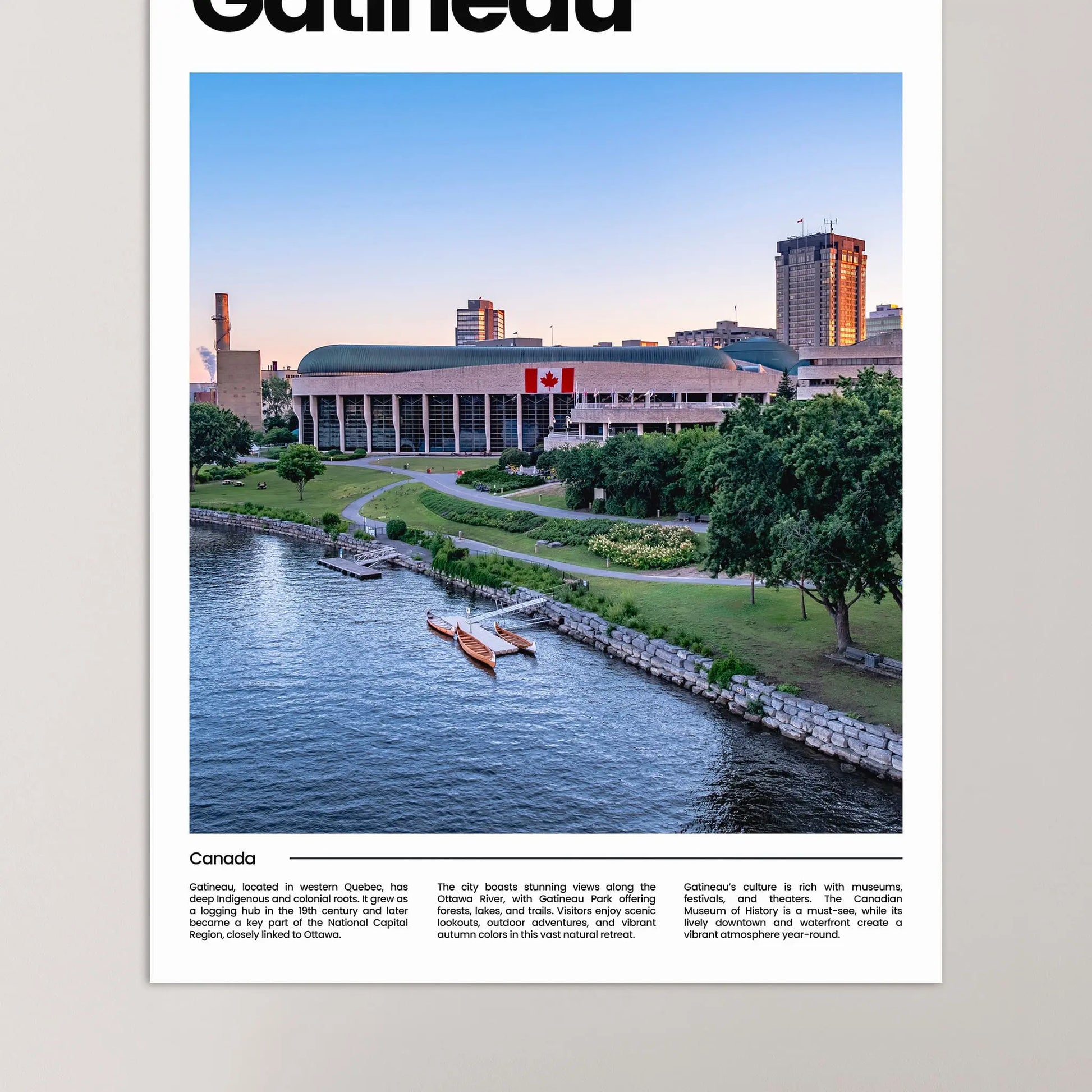 Gatineau Poster – Vintage Wall Art Print