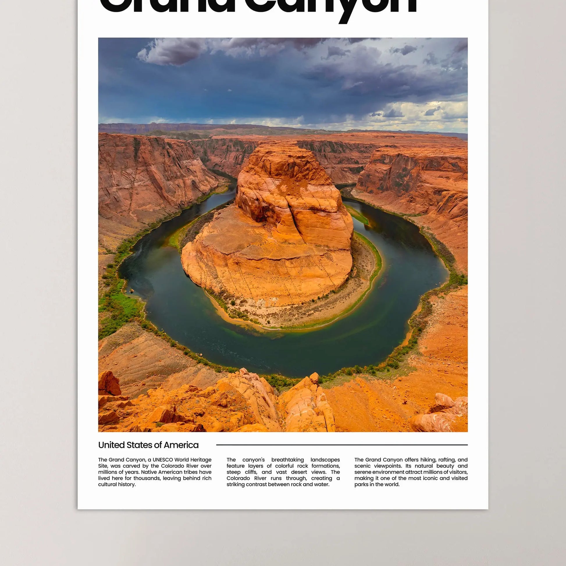 Grand Canyon Poster – Vintage Wall Art Print